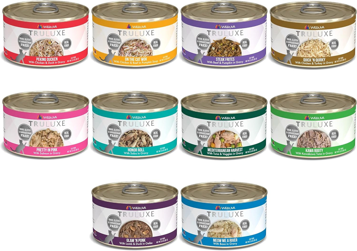 Weruva TruLuxe Grain-Free Wet Cat Food Variety Pack for Cats