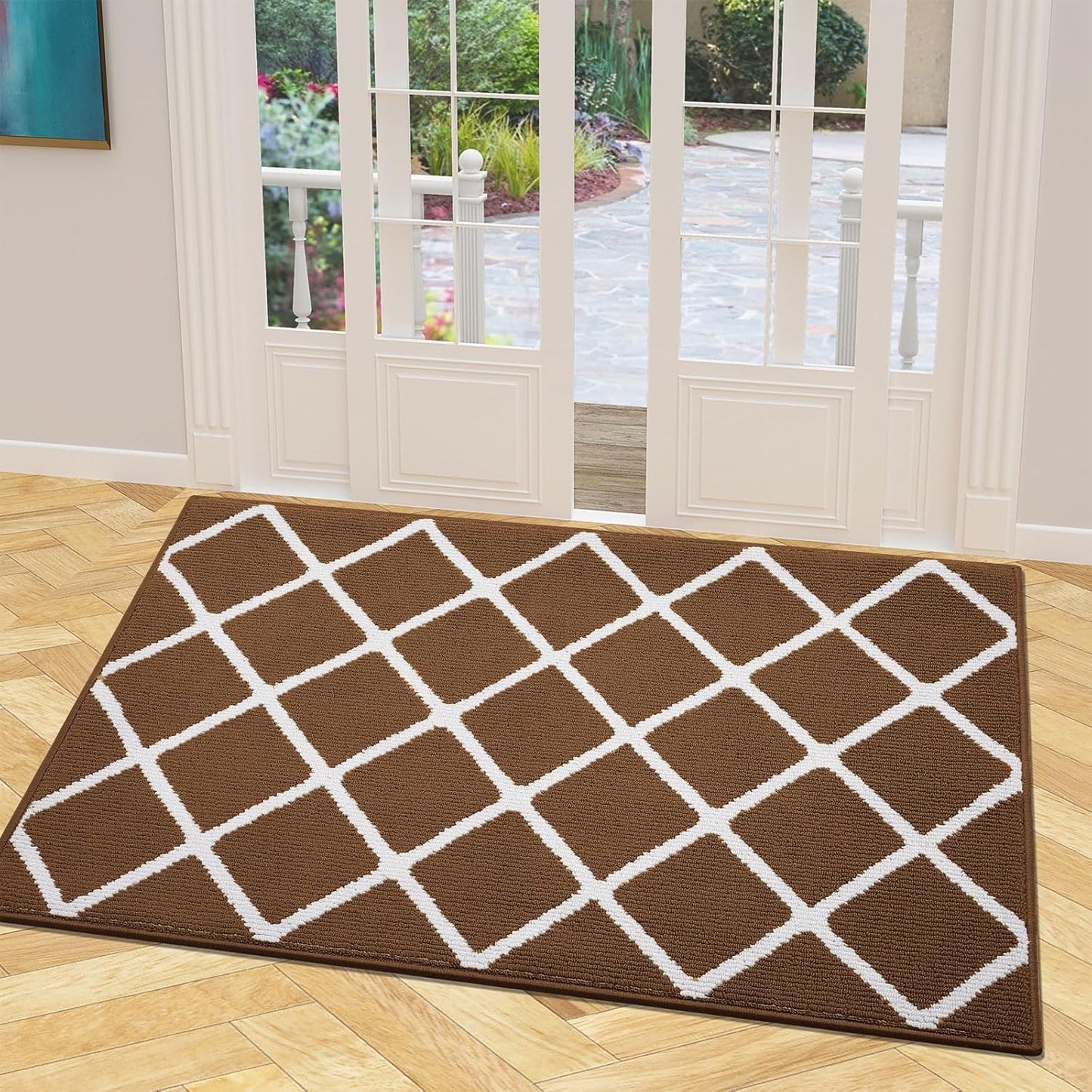 Finchitty Indoor Door Mat - Dirt Resistant, Non-Slip, Washable