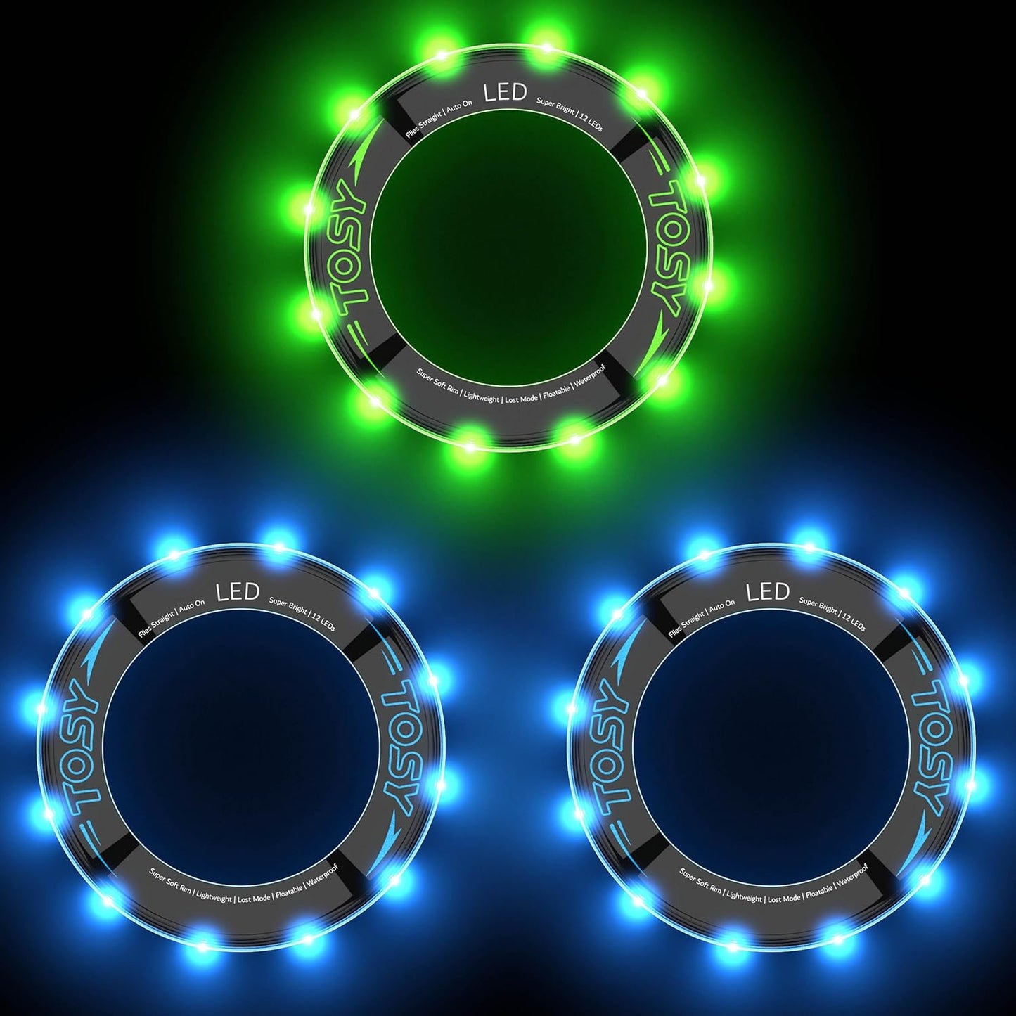 TOSY Flying Ring Bundle - Super Bright LEDs
