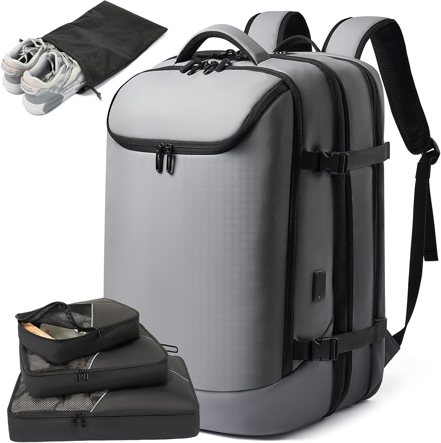 Expandable Laptop Backpack for Women - 50L Travel Companion