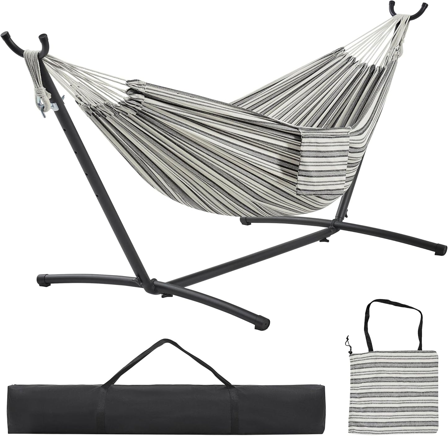 Yaheetech Double Hammock Set: Heavy-Duty & Portable