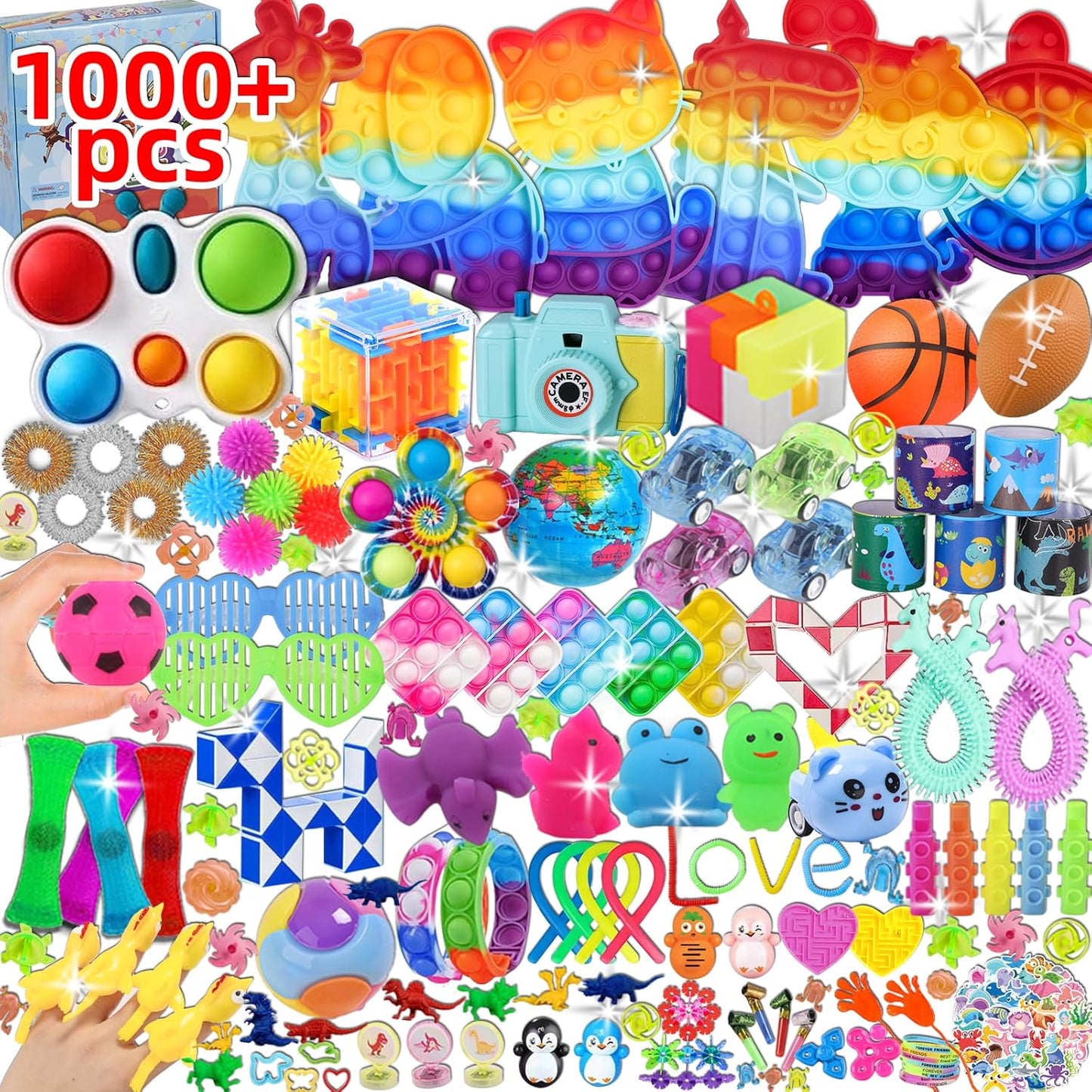 1000Pcs Fidget Toys Mega Pack