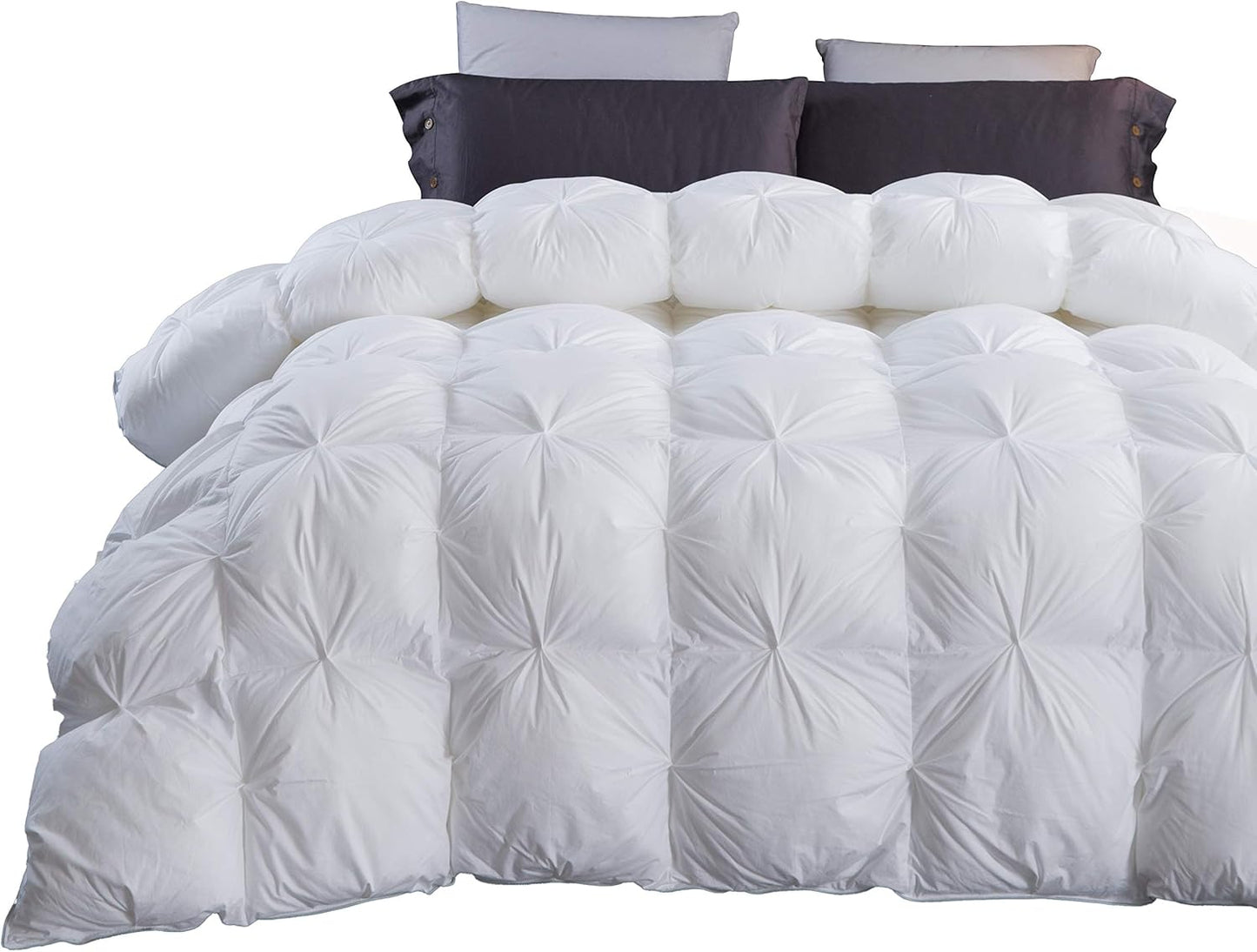 Three Geese Pinch Pleat Waterfowl Feathers Comforter Twin Size