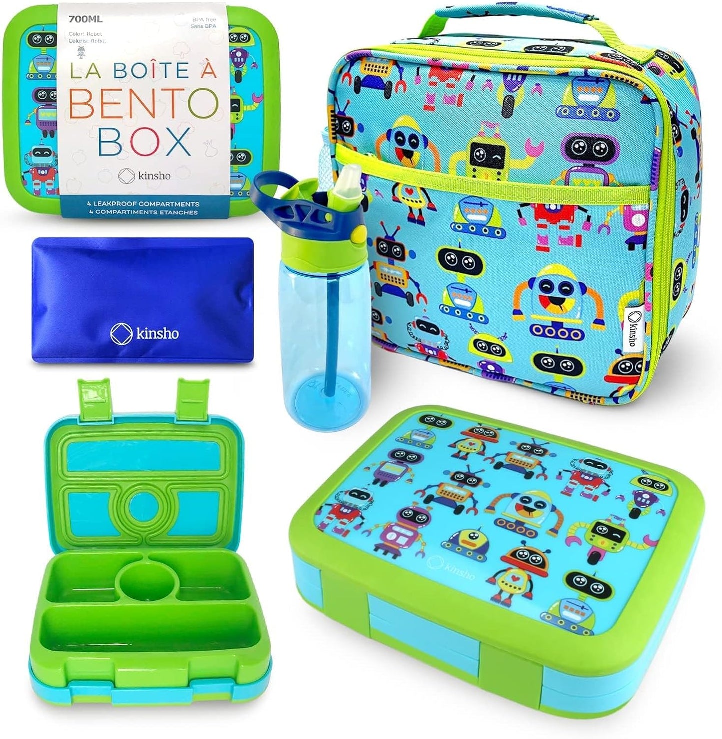 Ultimate Bento Lunch Box Set for Kids with Insulated Bag