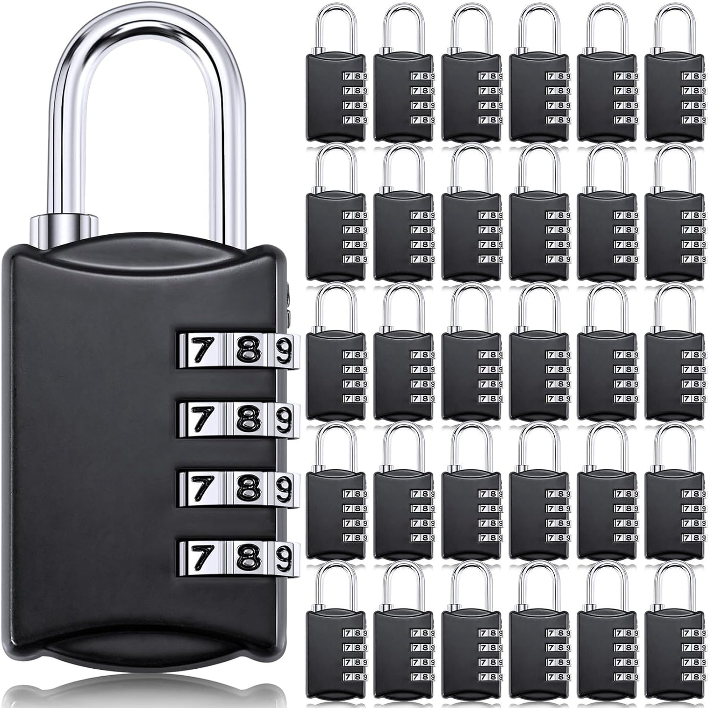 Moxweyeni 30 Pcs 4 Digit Combination Lock for Travel and Storage