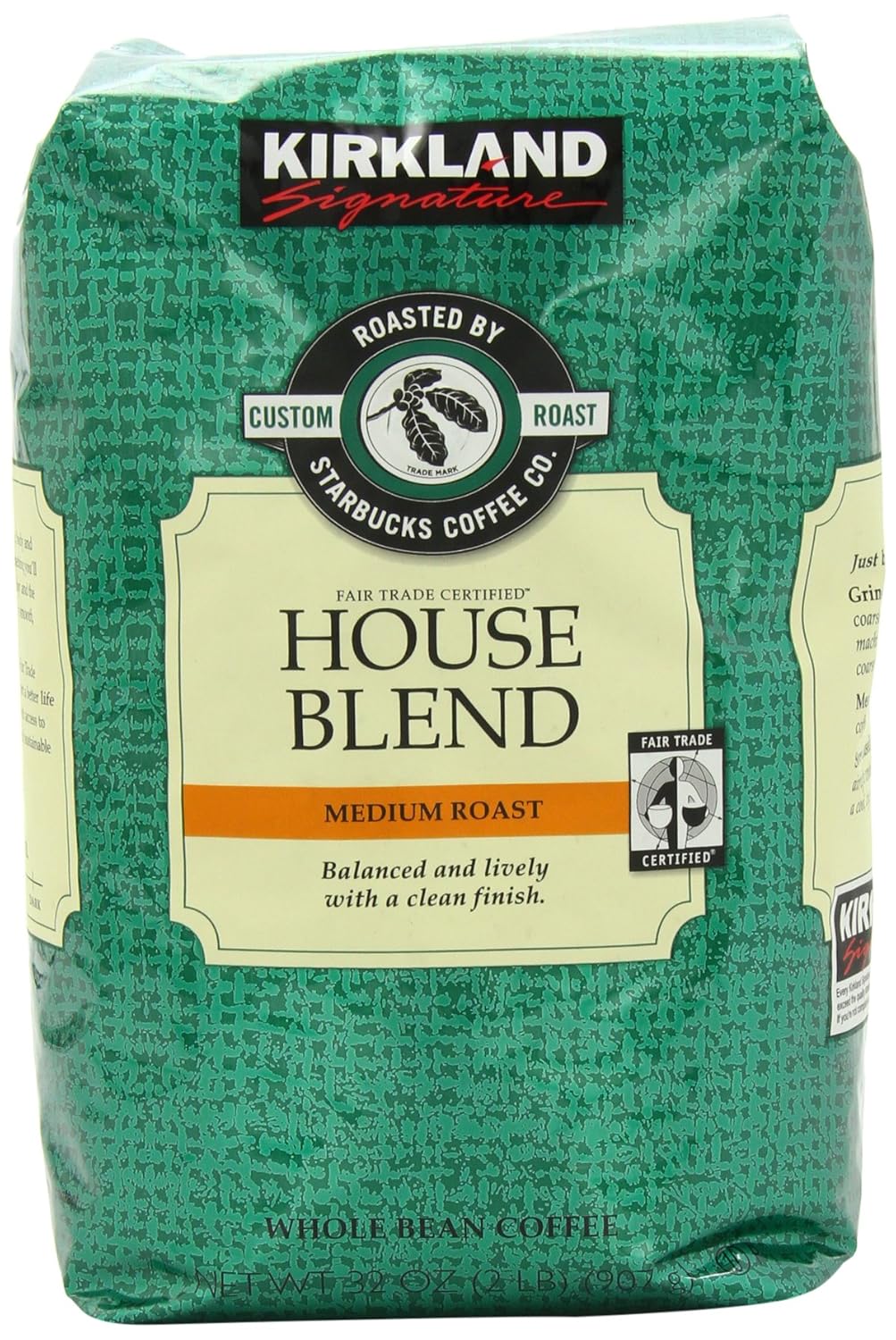 KIRKLAND Signature Starbucks Medium Roast 32oz - Bold House Blend
