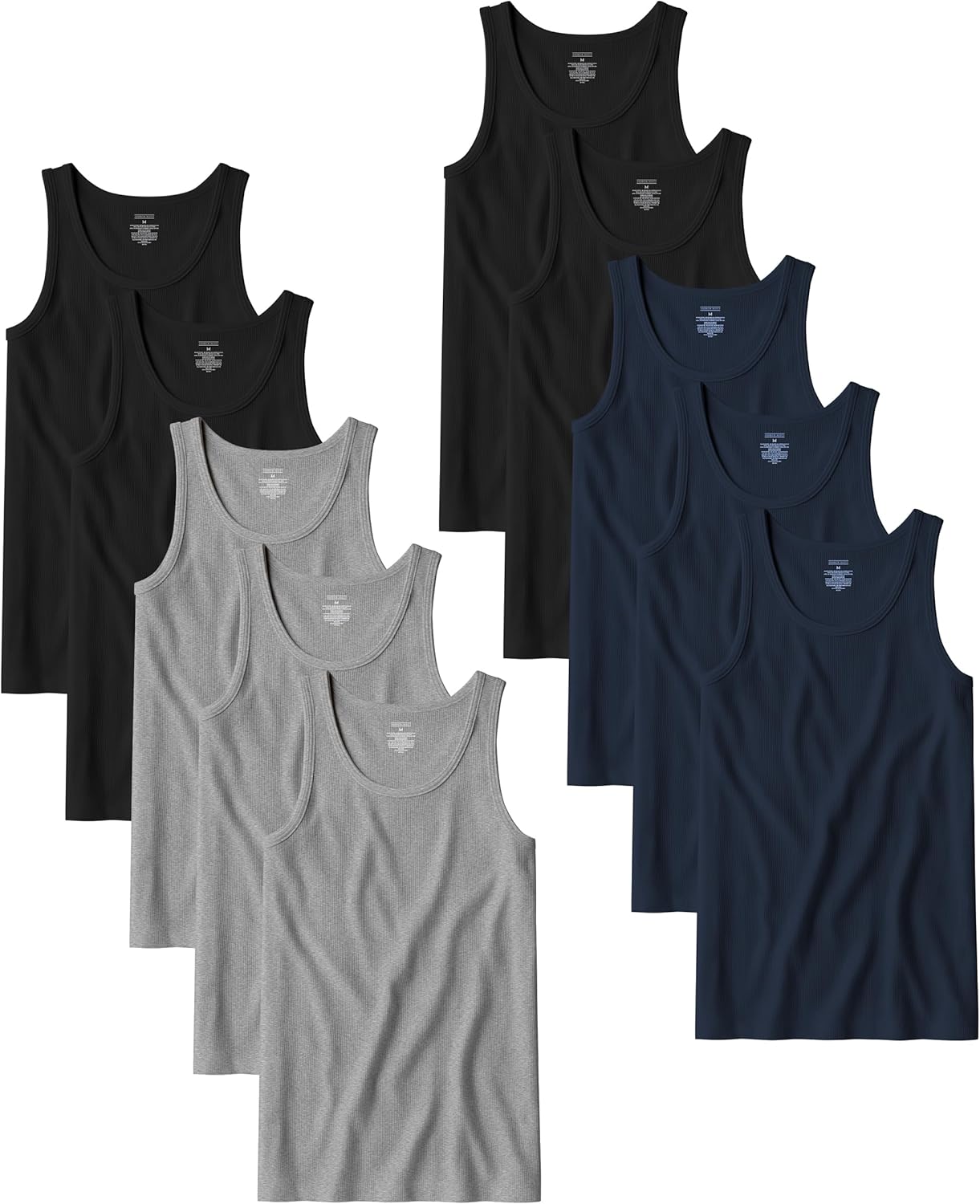 Andrew Scott Men's A Shirt Tanks - Comfortable Cotton Undershirts