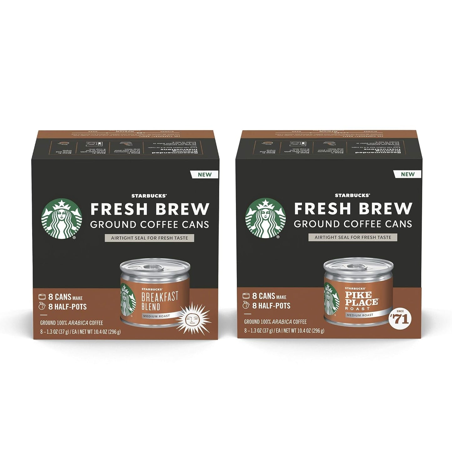 Starbucks Breakfast Blend Coffee Cans x16 - Freshly Brewed Morning Bliss!