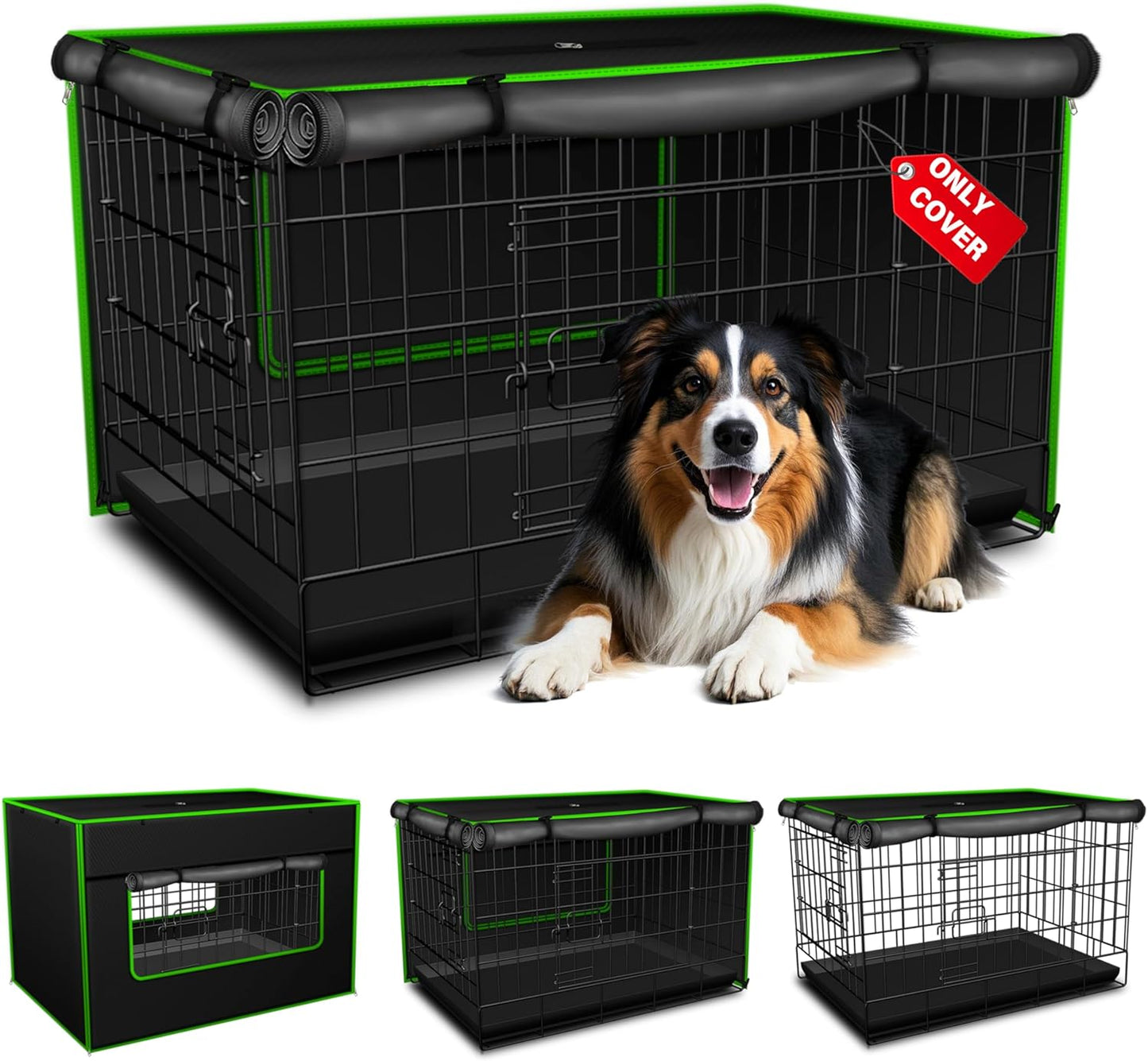 Dog Crate Cover for 48 inch Crates - Anxiety Relief Solution