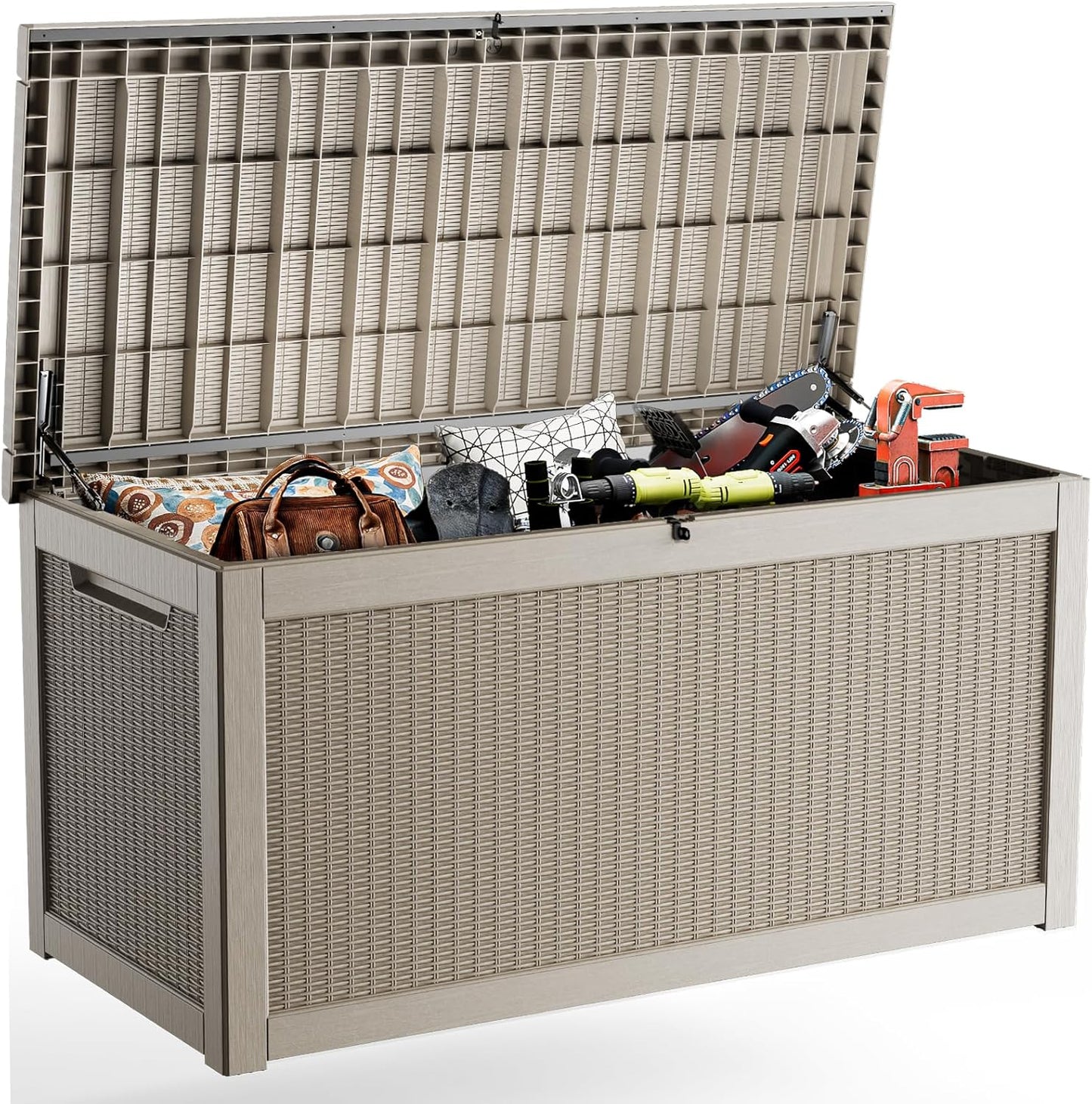 ROJIK Outdoor Storage Housing Deck Box for Garden Tools and More