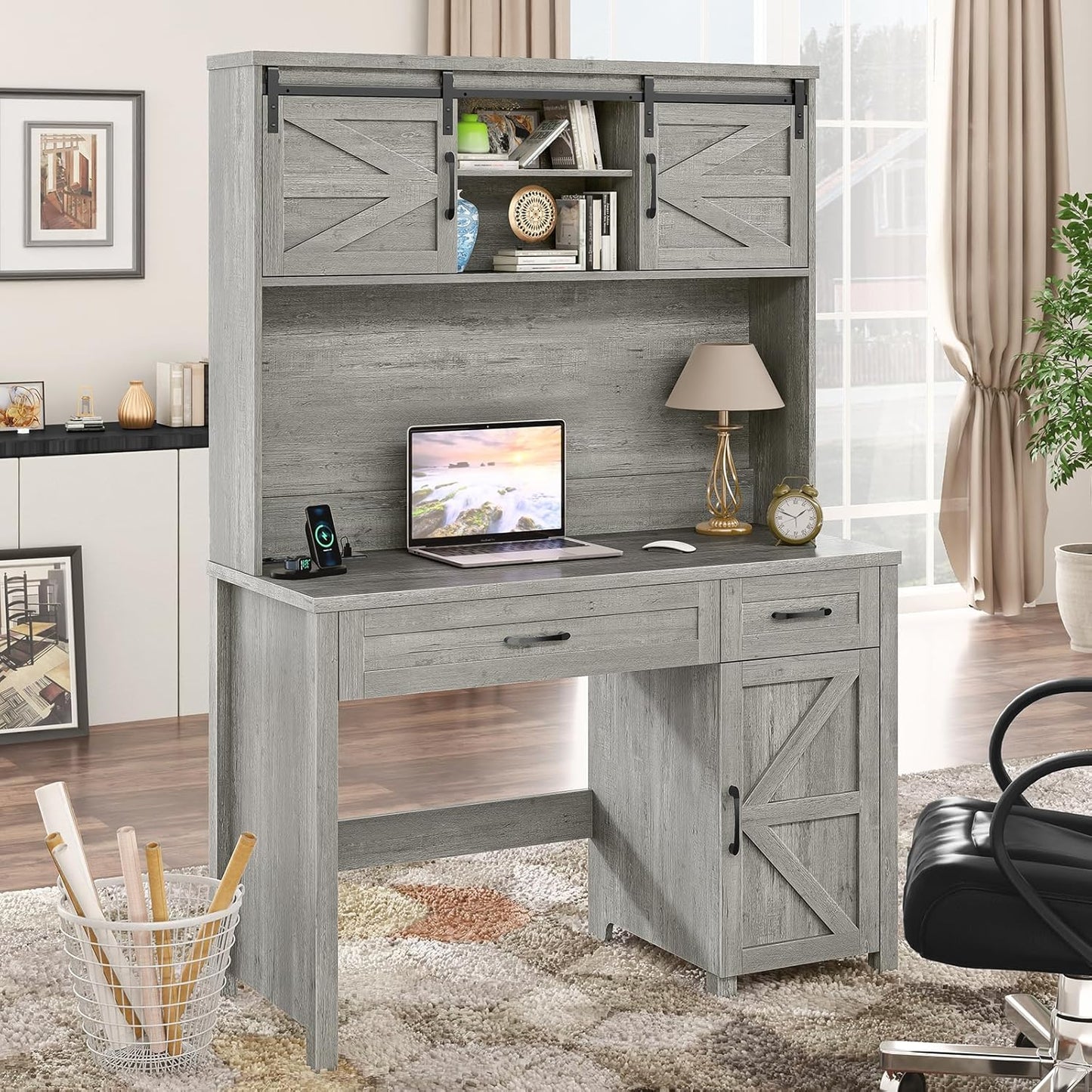 Farmhouse 47 Executive Desk - Stylish Workspace Solution!