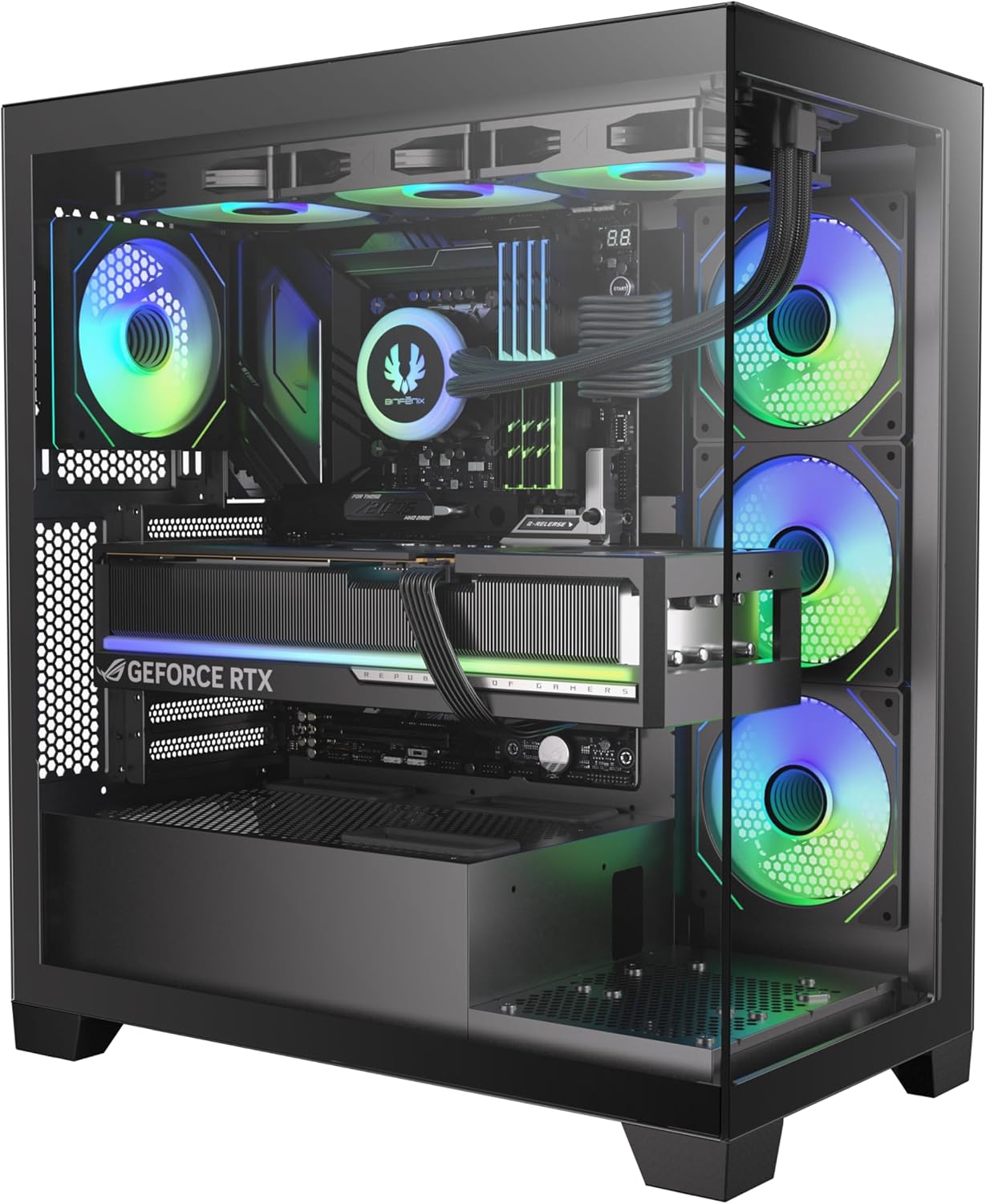 BitFenix CETO High Airflow Gaming Case with Tempered Glass Design