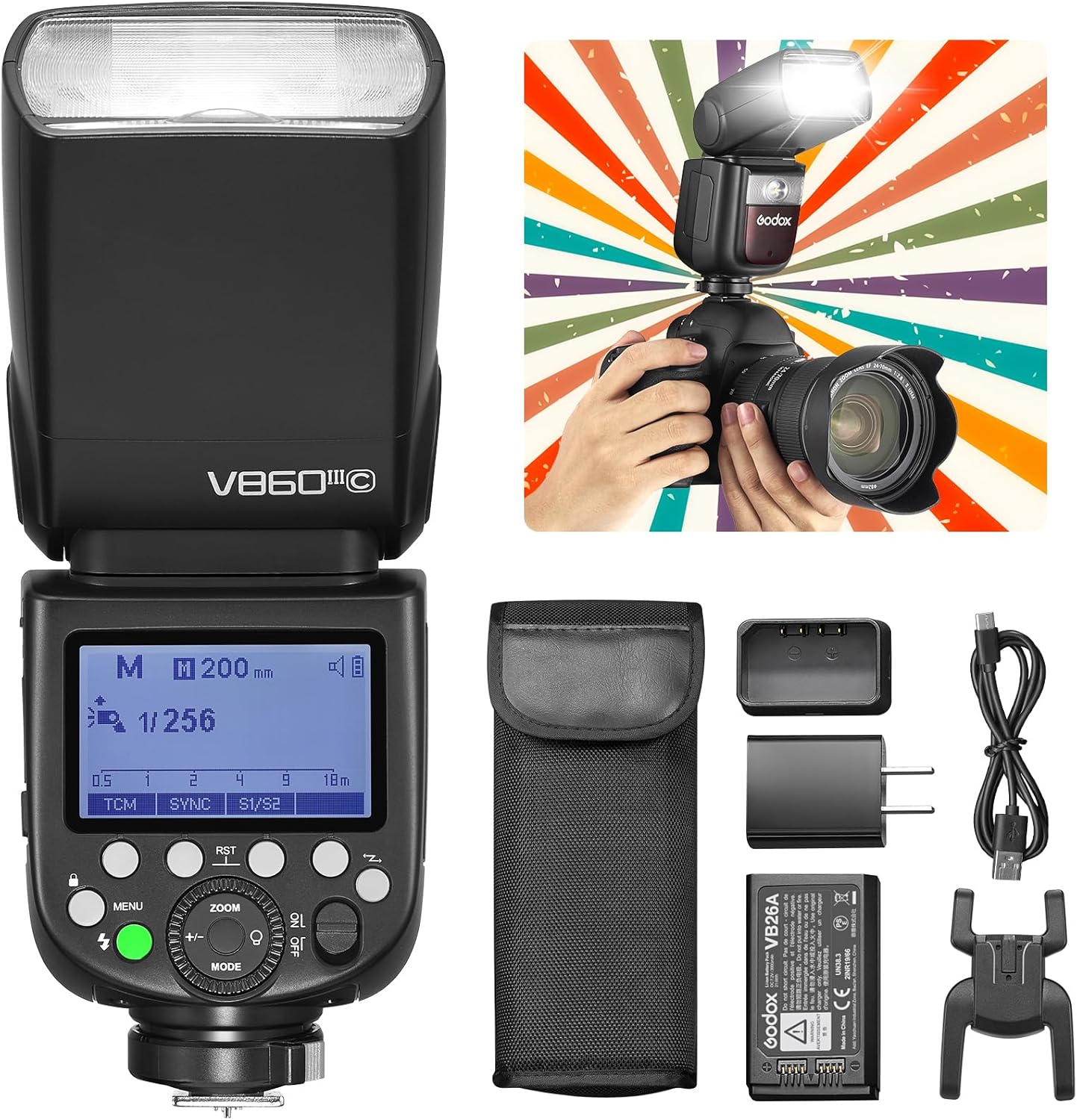 Godox V860III-C Camera Flash for Canon: High-Performance TTL Flash