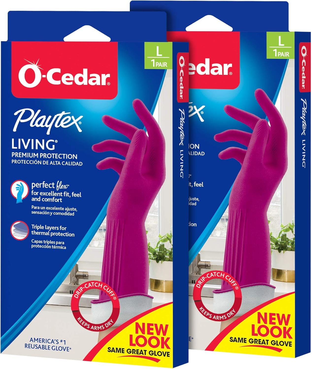 PLAYTEX Living Rubber Cleaning Gloves - Ultimate Protection
