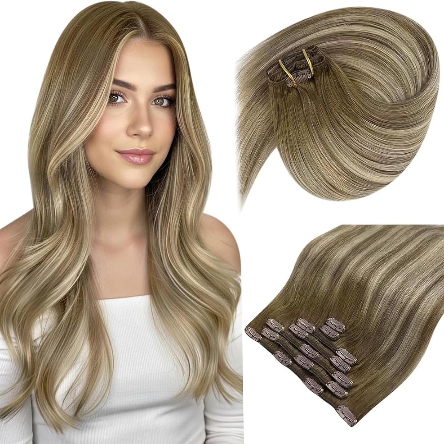 Sunny Hair Clip in Hair Extensions for Natural and Effortless Style