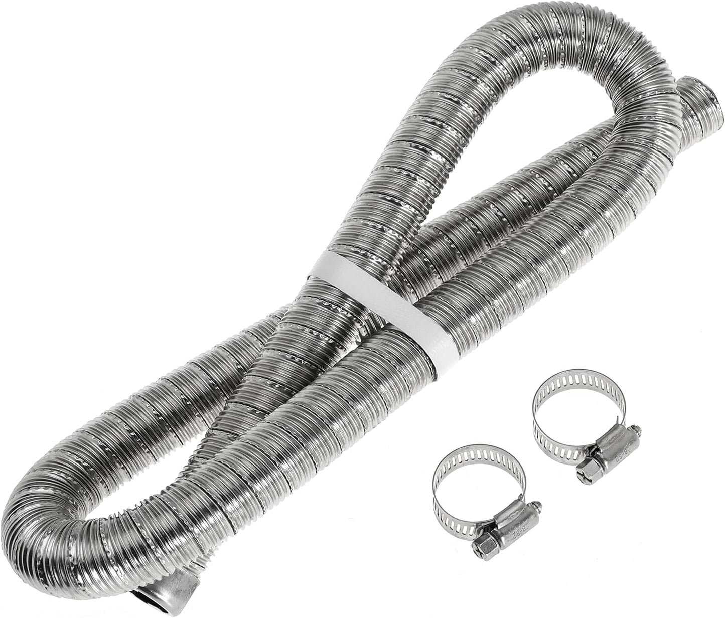 Efficient 100cm Exhaust Pipe for Diesel Heaters + Clamps