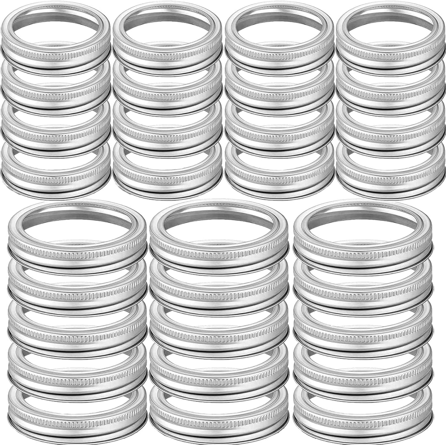 112 PCS Canning Jar Rings for Regular and Wide Mouth Jars
