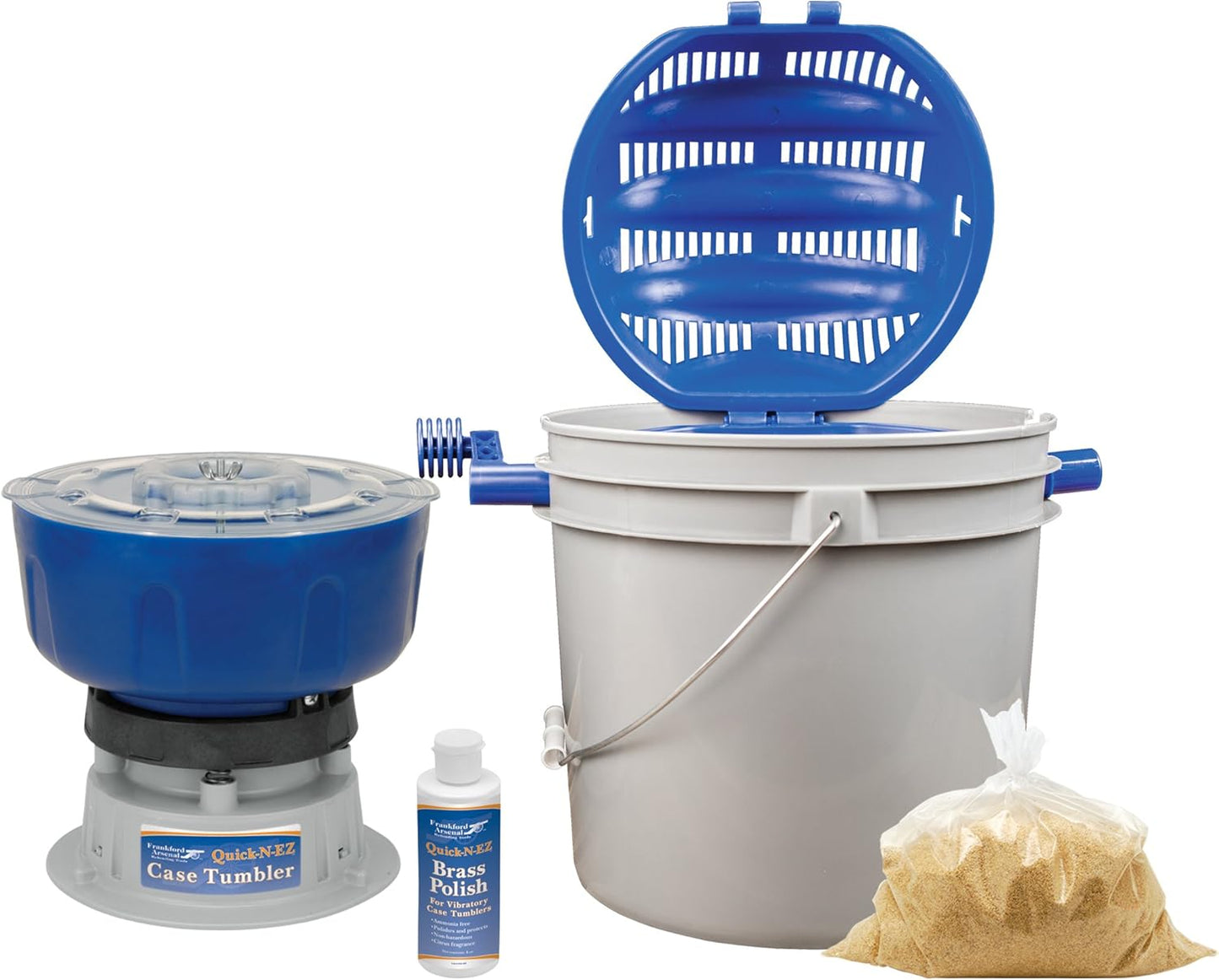 Quick-N-EZ Case Tumbler for Brass Cleaning & Polishing Needs