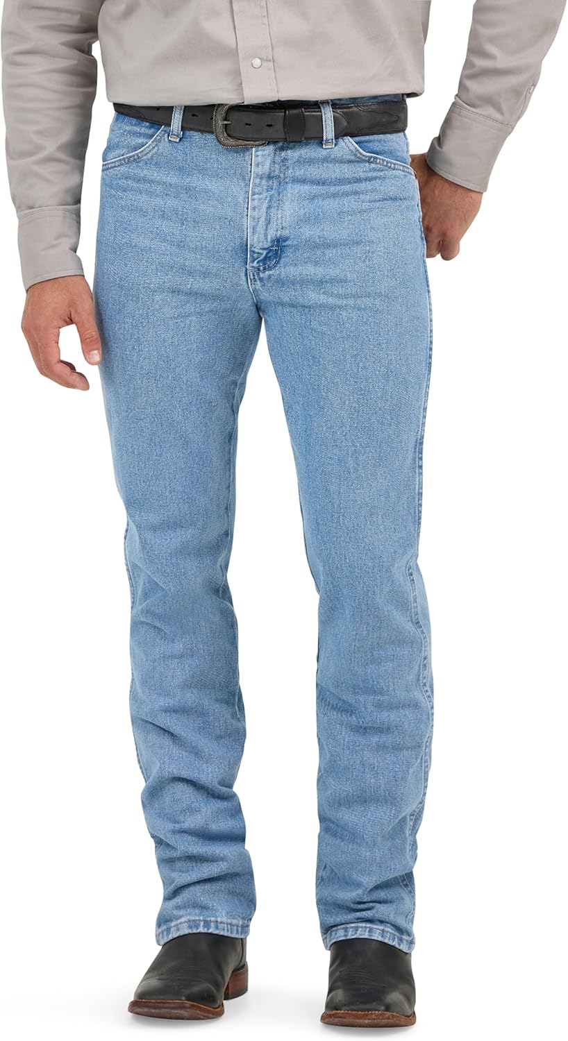 Wrangler Men's Cowboy Cut Rigid Slim Fit Jean for Comfort and Style