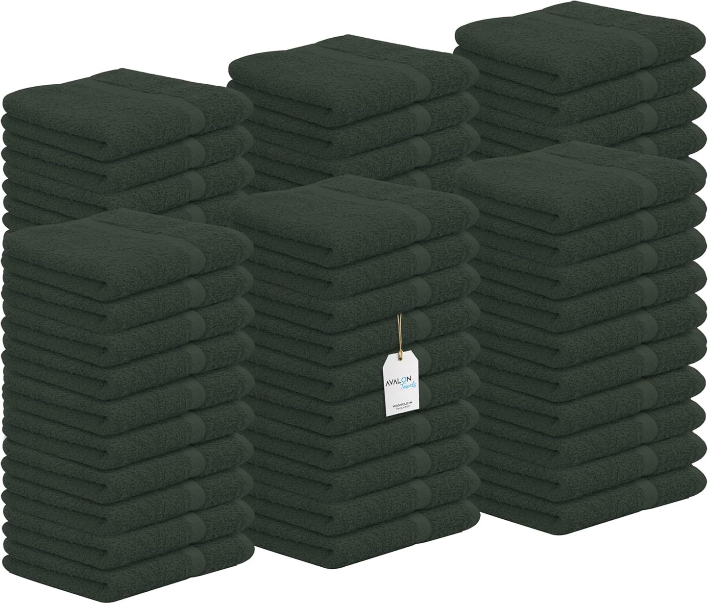 Avalon Towels Cotton Washcloths Pack of 60 for Every Need