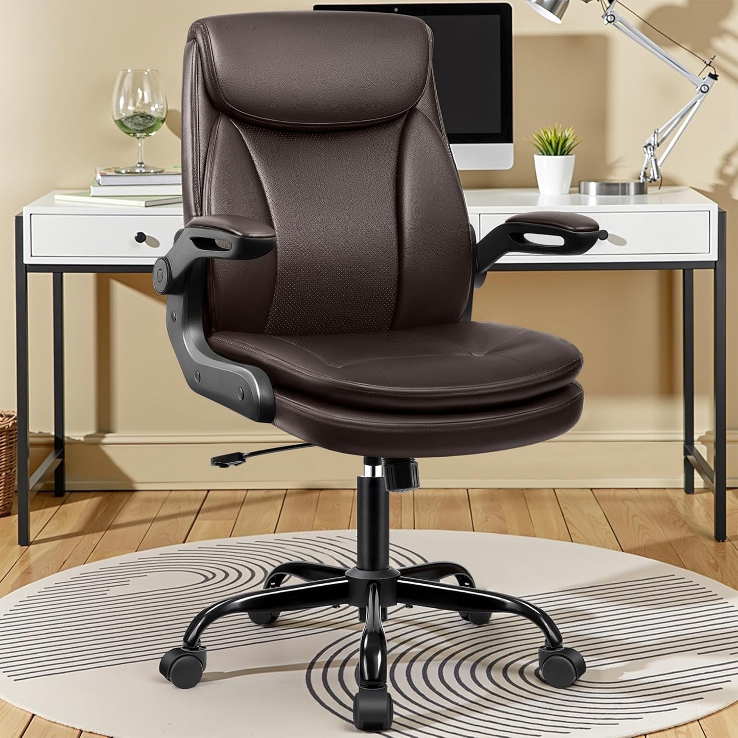 AtHope Ergonomic Leather Office Chair - Ultimate Support & Style