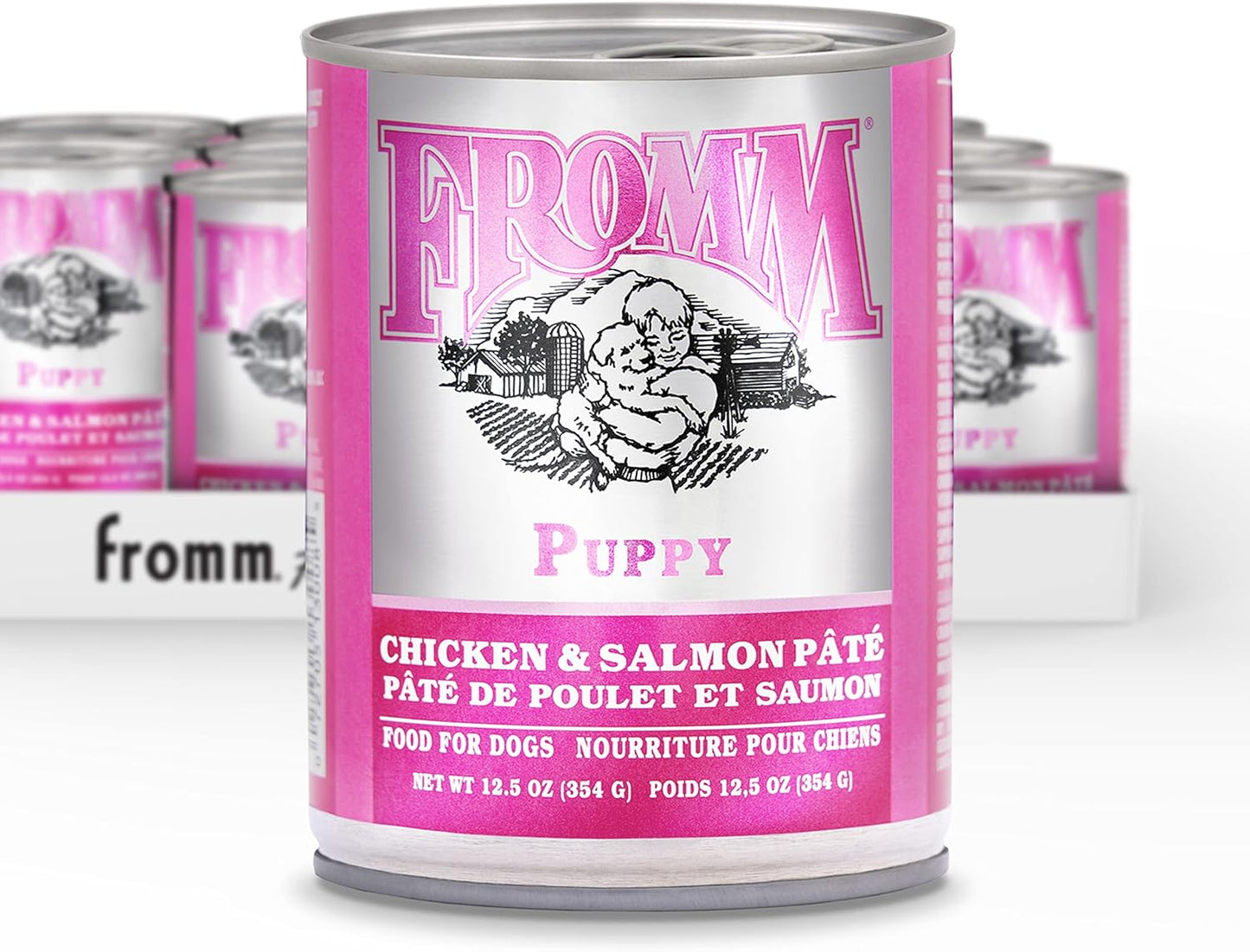 Fromm Classic Puppy Chicken & Salmon Pate Dog Food Case of 12