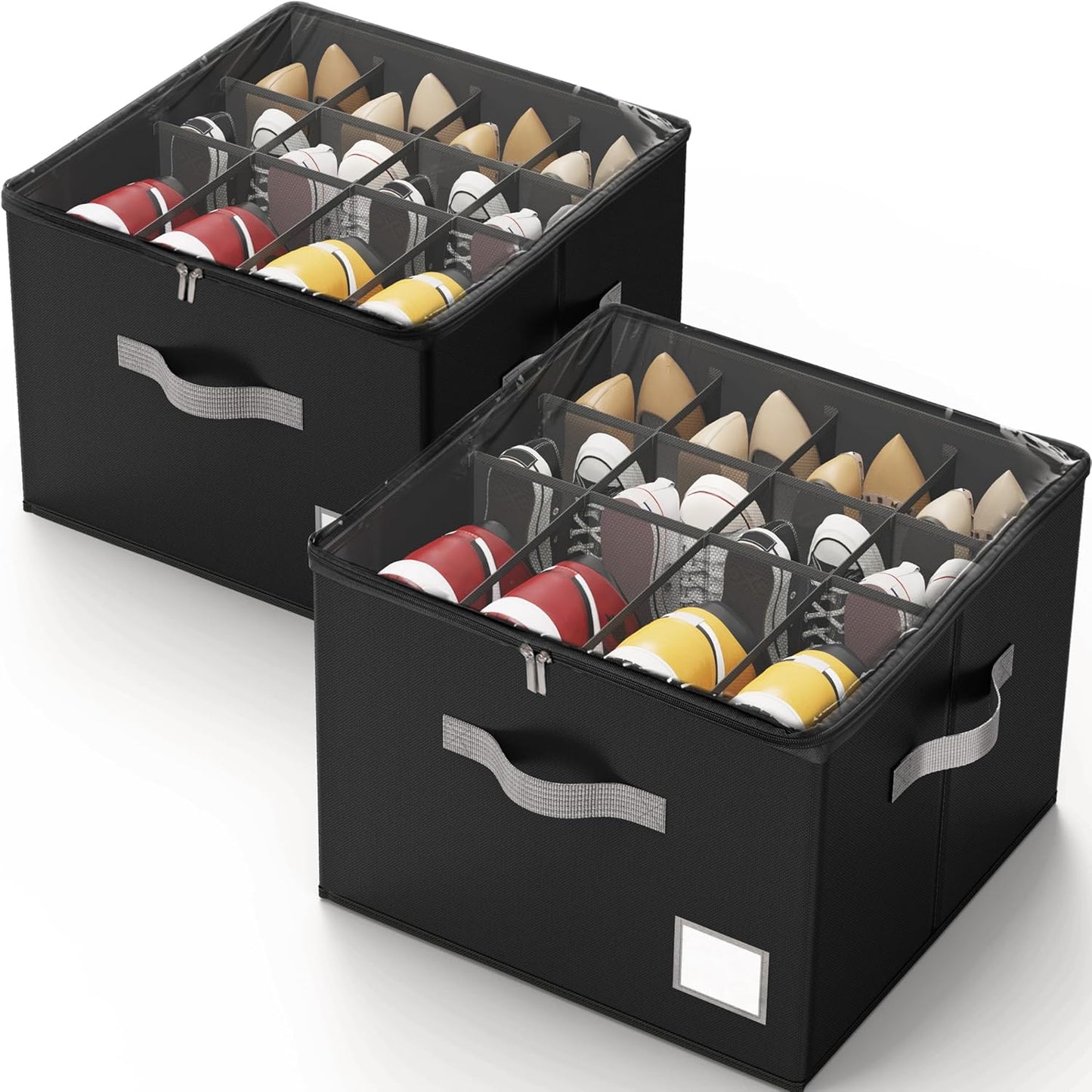 Criusia Shoe Organizer for Closet - Foldable Storage Solution