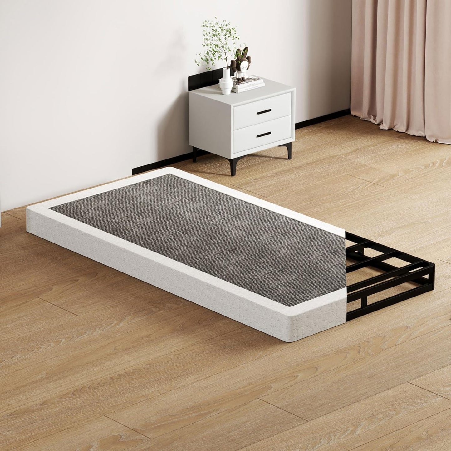 Twin XL Metal Box Springs - 5 Inch Low Profile Bed Base