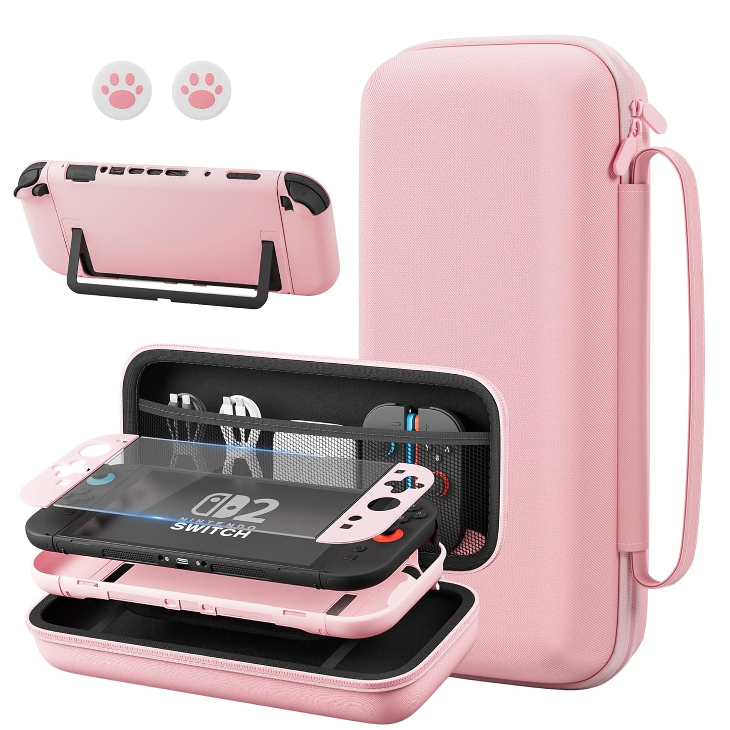 FANPL Pink Case Bundle for Nintendo Switch 2 - Ultimate Protection