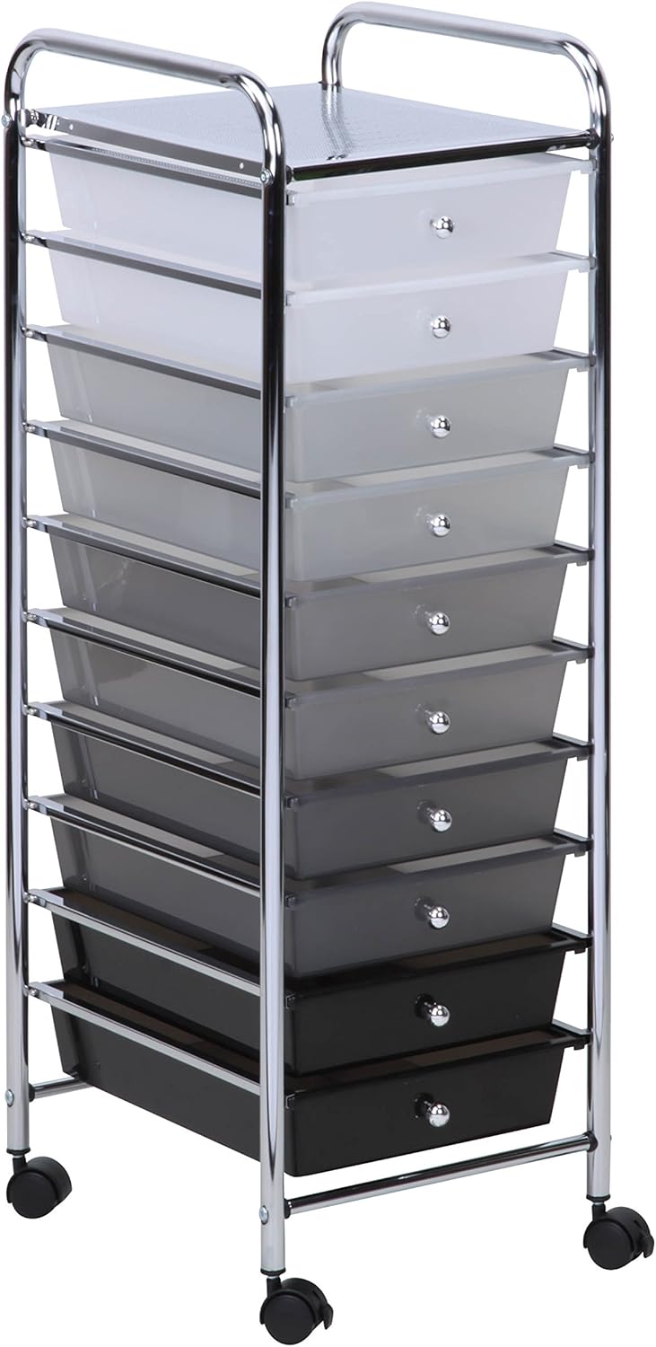Honey-Can-Do 10 Drawer Cart for Organizing Crafts and Supplies