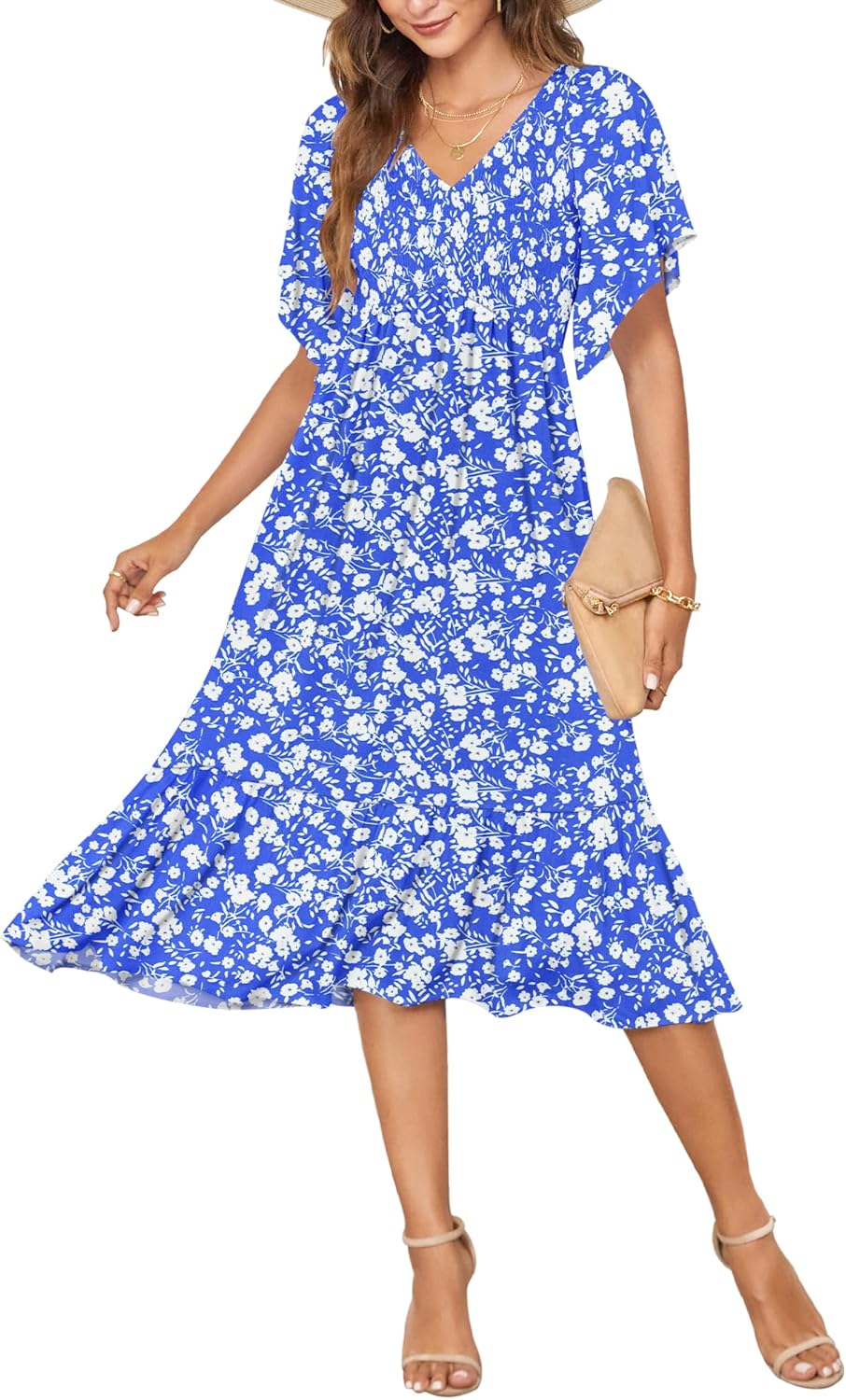 AUSELILY Women's Summer Empire Waist Dress for Every Occasion
