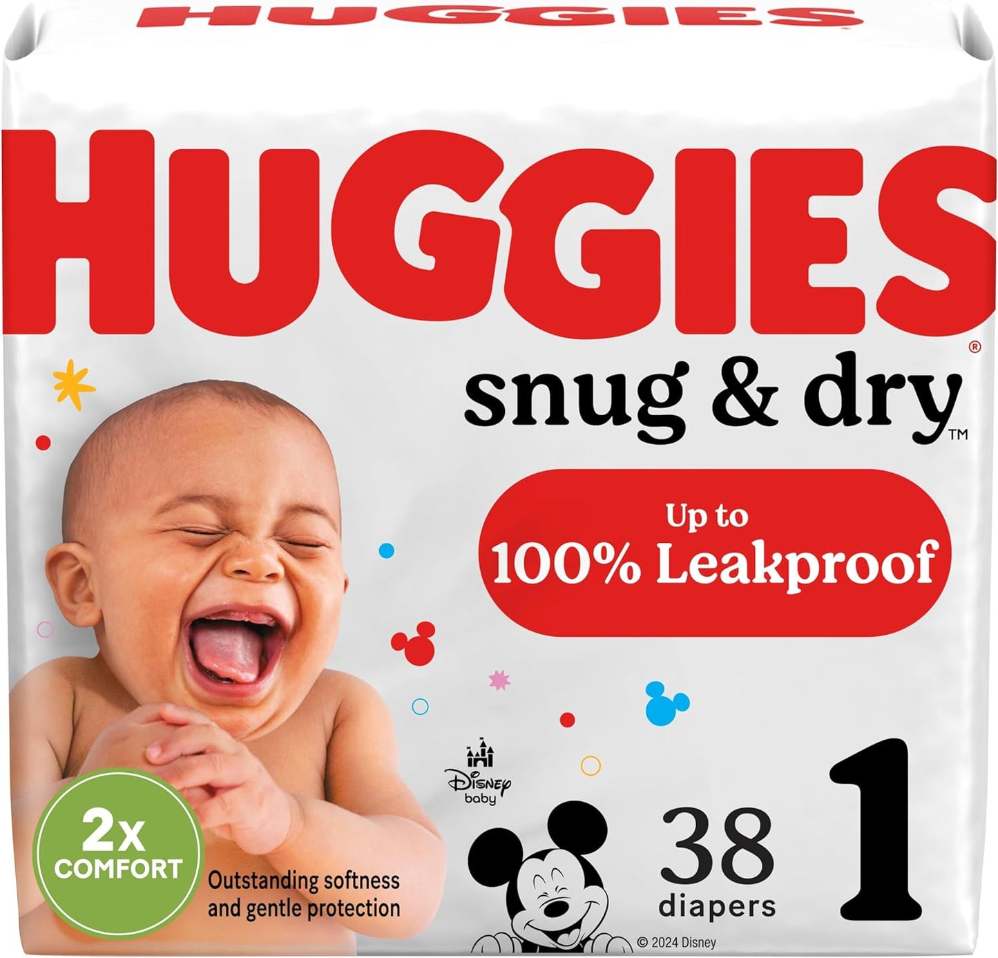 Huggies Size 1 Diapers: Snug & Dry Comfort