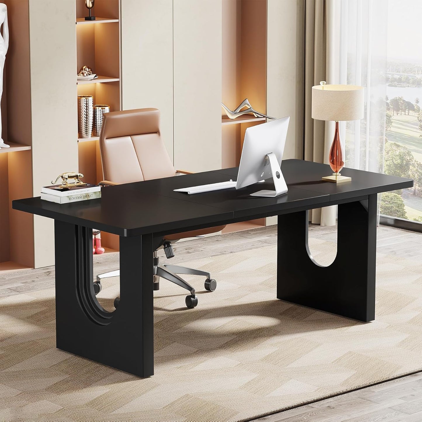 Tribesigns 70.9 Executive Desk: Large & Chic Workspace
