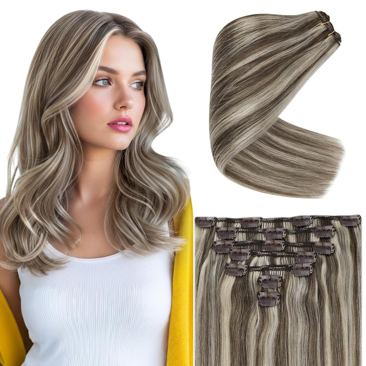 Ve Sunny Human Hair Clip in Extensions for Luxurious Style