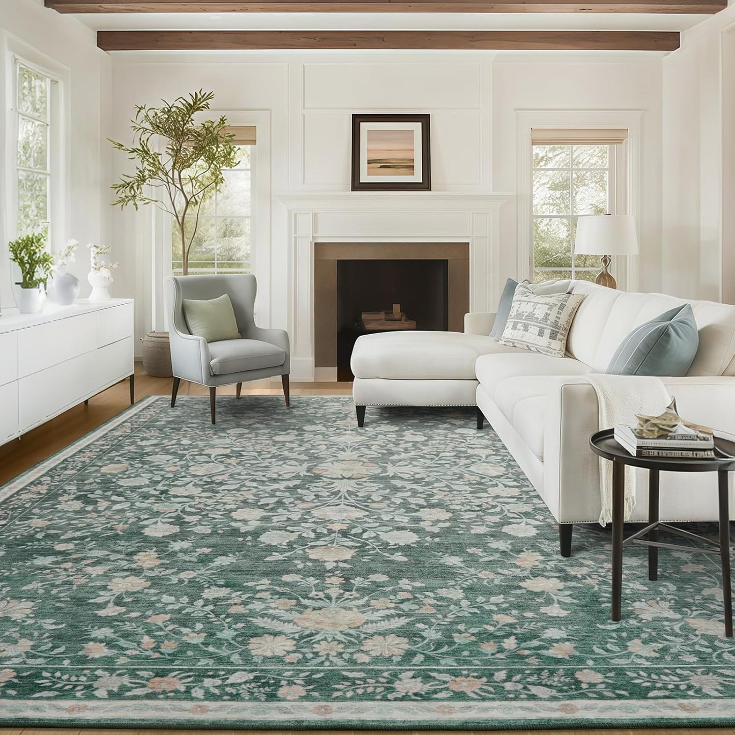 8x10 Area Rugs for Living Room, Washable & Non-Slip Design