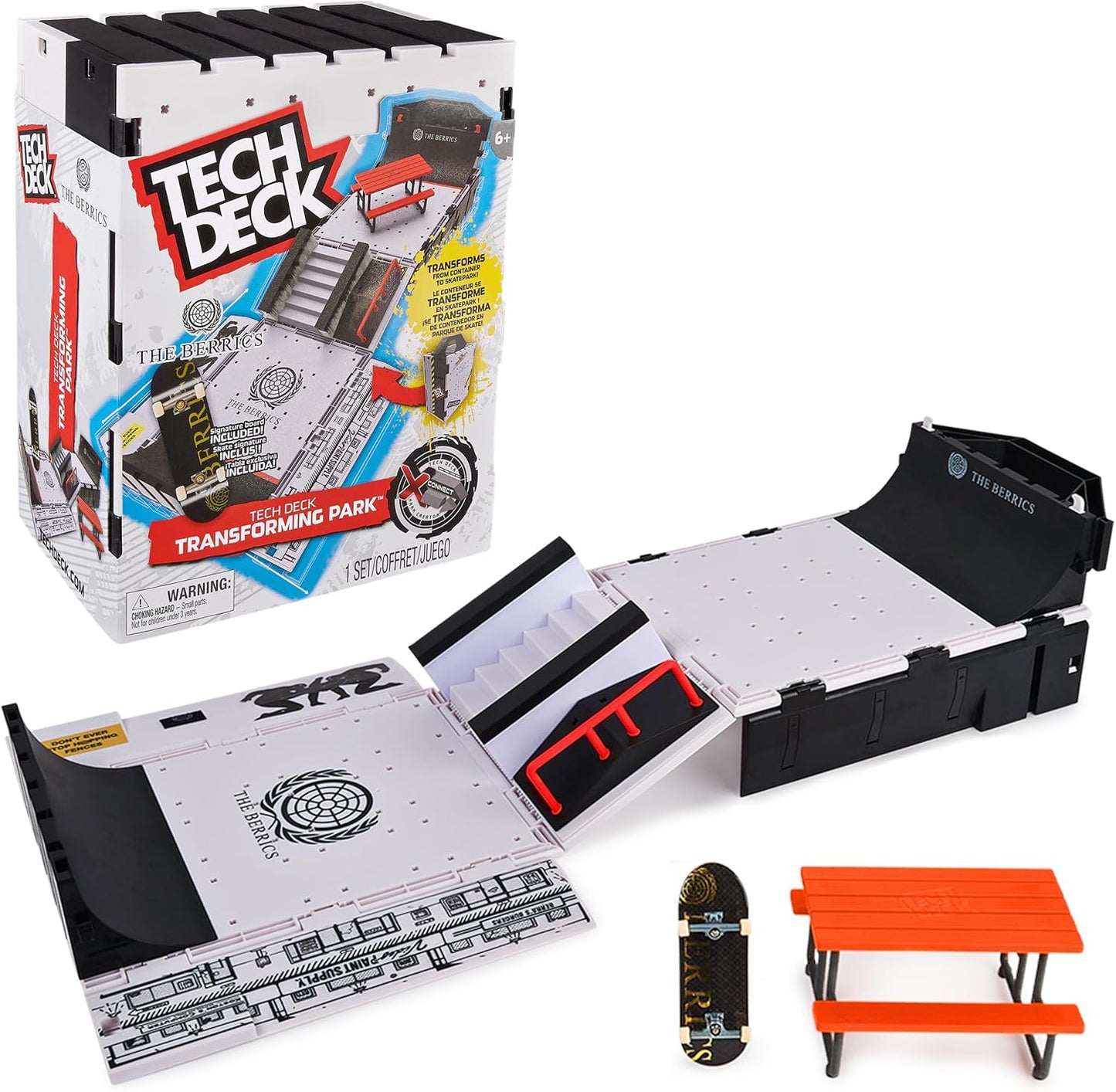 Tech Deck Transforming Park with Exclusive Fingerboard for Kids
