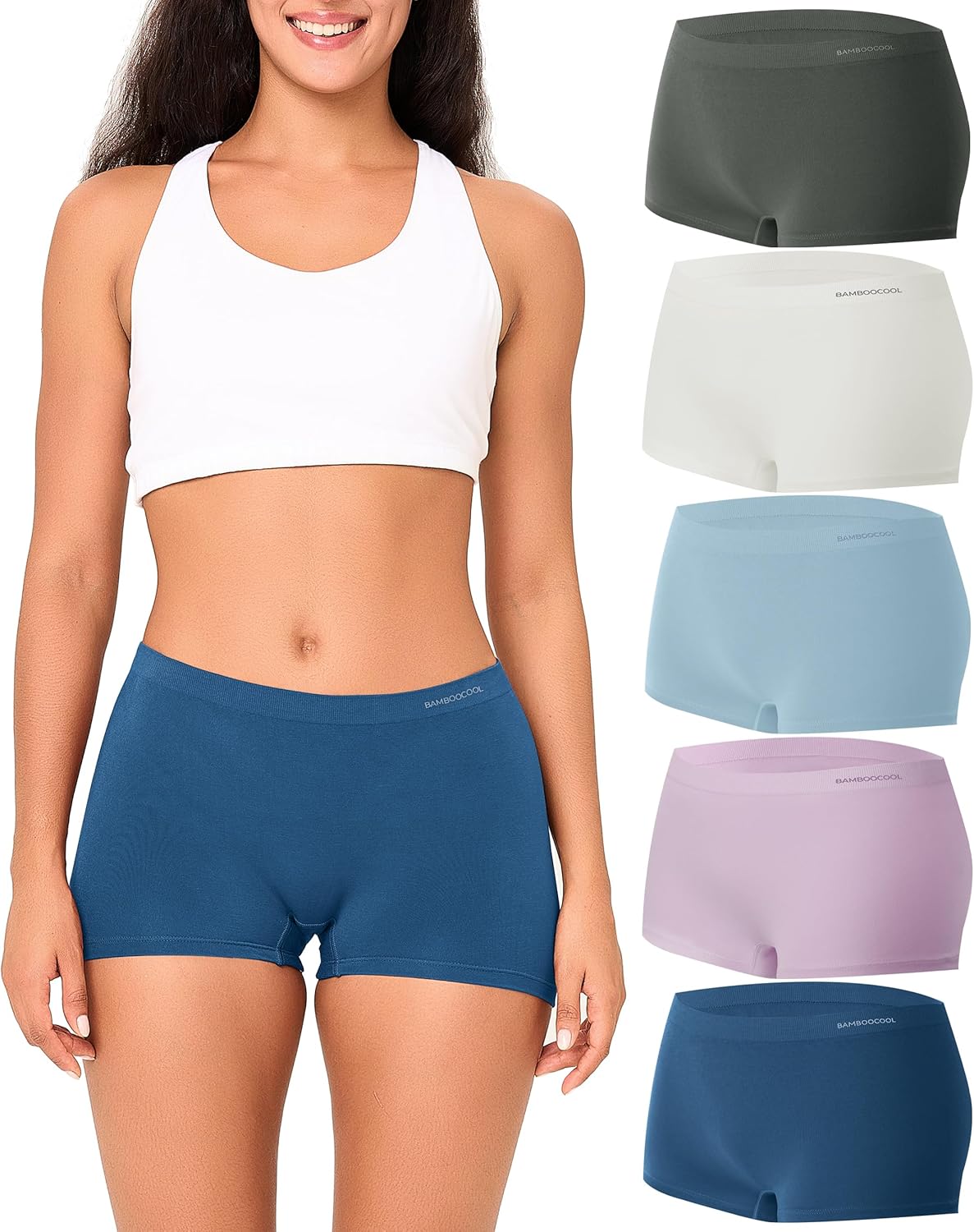 Bamboo Cool Women's Boyshort Panties for Comfort and Style