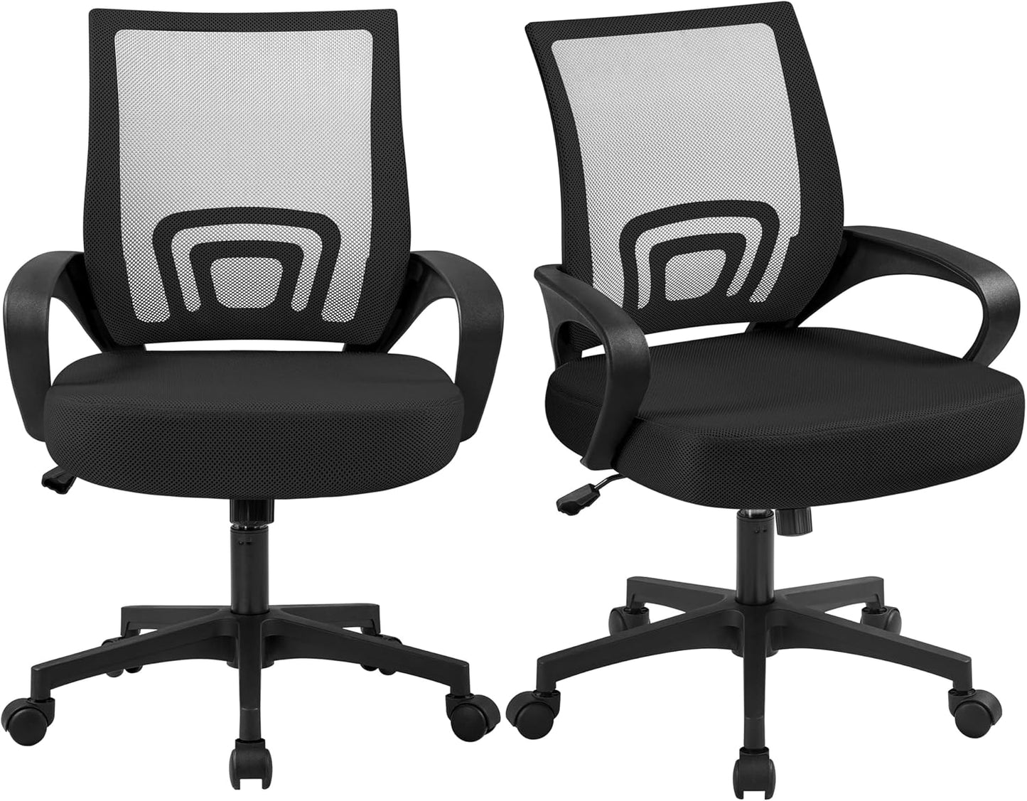 Yaheetech 2-Pack Ergonomic Mesh Office Chairs