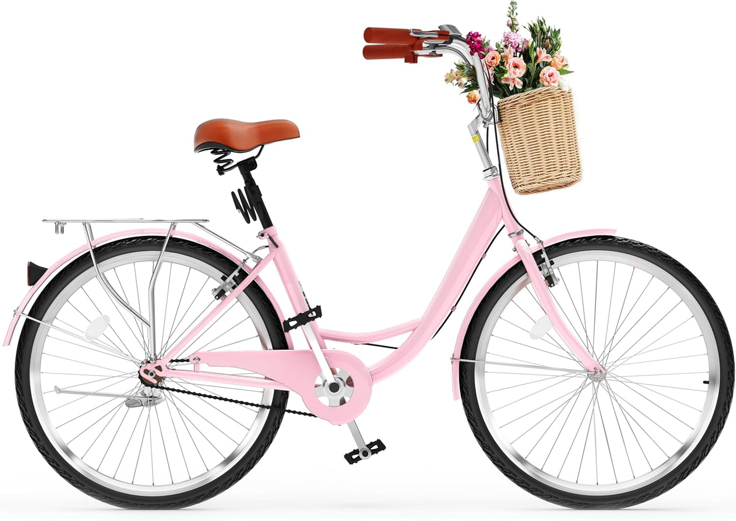 YITAHOME Beach Cruiser Bike for Women - Elegant 1 & 7 Speed