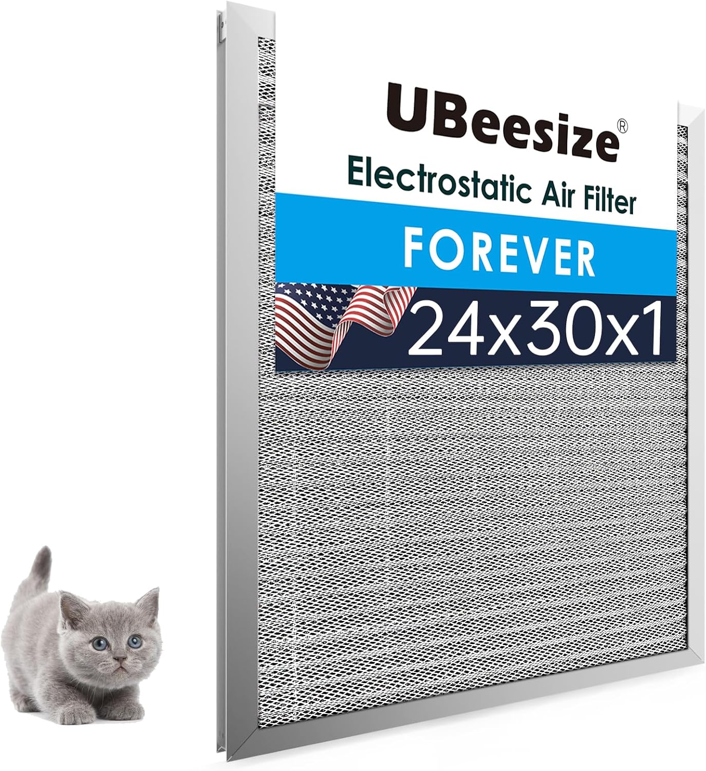 UBeesize Reusable Electrostatic Air Filter for HVAC Systems