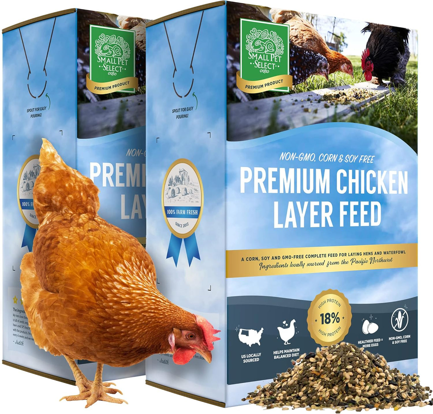 Small Pet Select Chicken Layer Feed Pellets for Healthy Hens