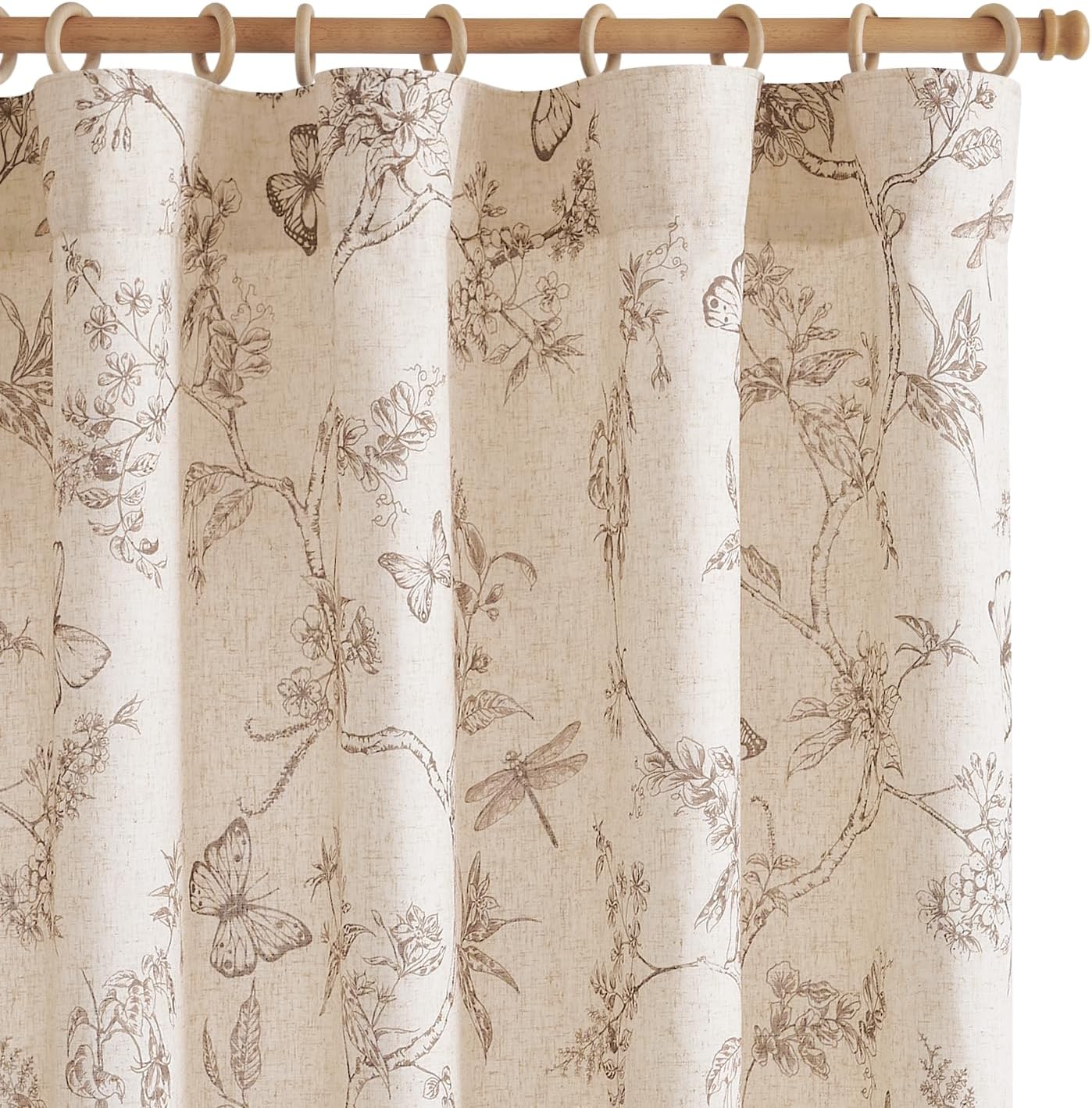 Floral Curtains for Living Room by jinchan - Elegant 96 Inch Drapes