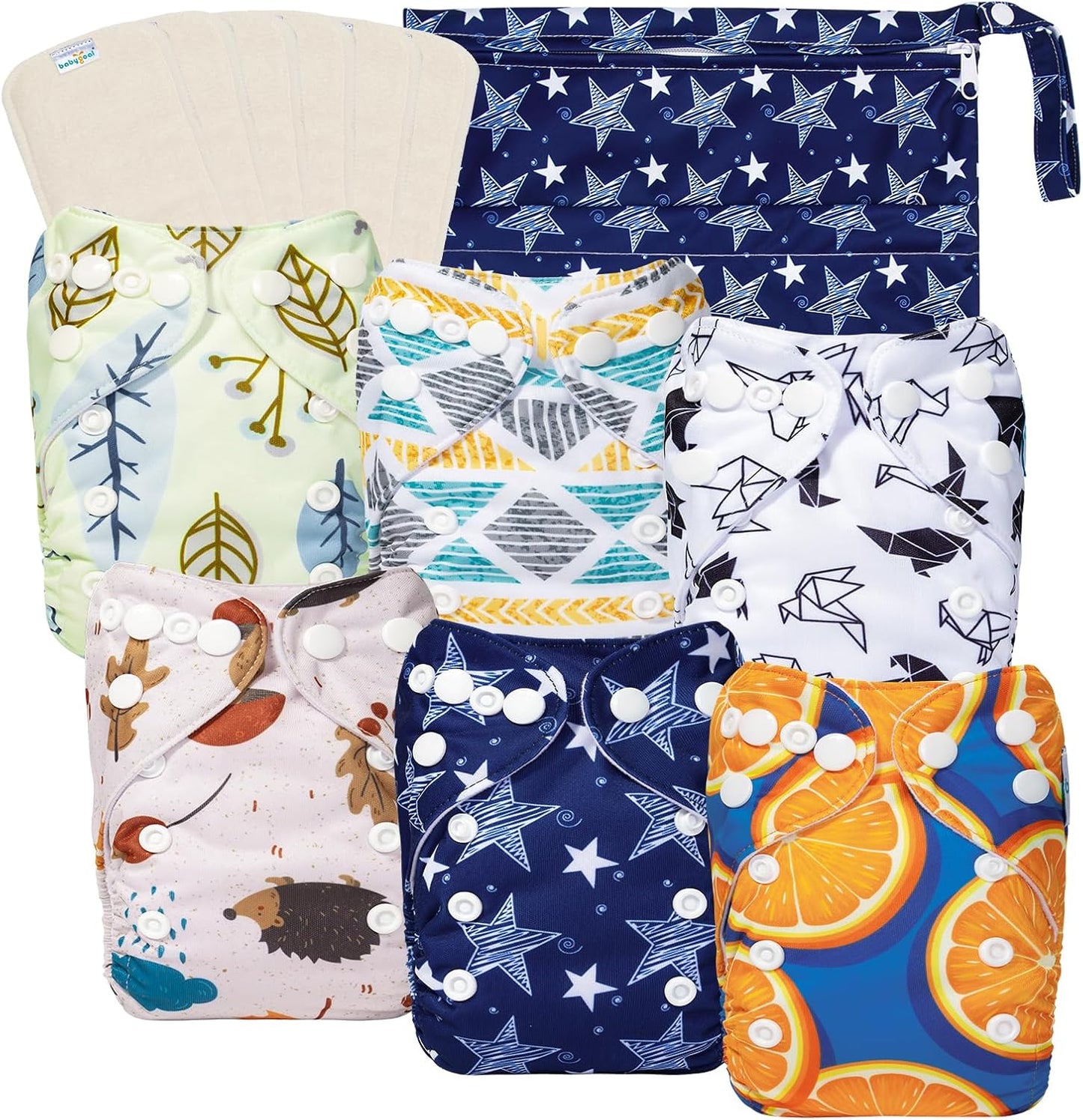 Newborn Cloth Diapers Pack of 13 for 5-12lbs Preemie Care