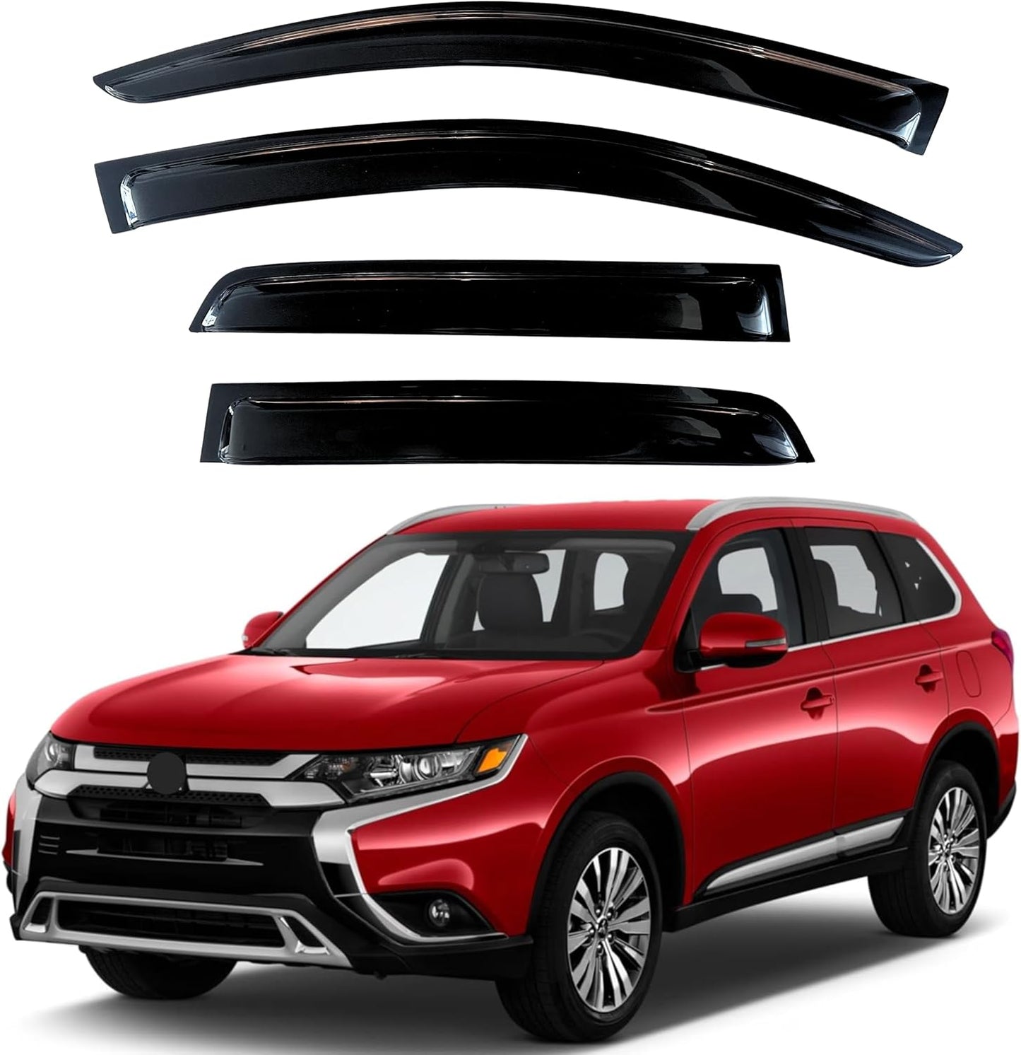 KPY Window Visor for Mitsubishi Outlander 2014-2021, 4PC Set