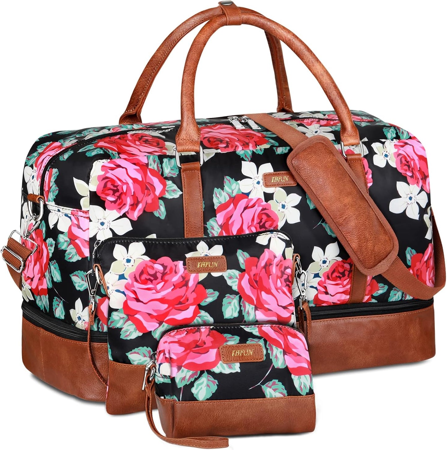 IBFUN Weekender Bags for Women - Stylish Travel Duffle Set