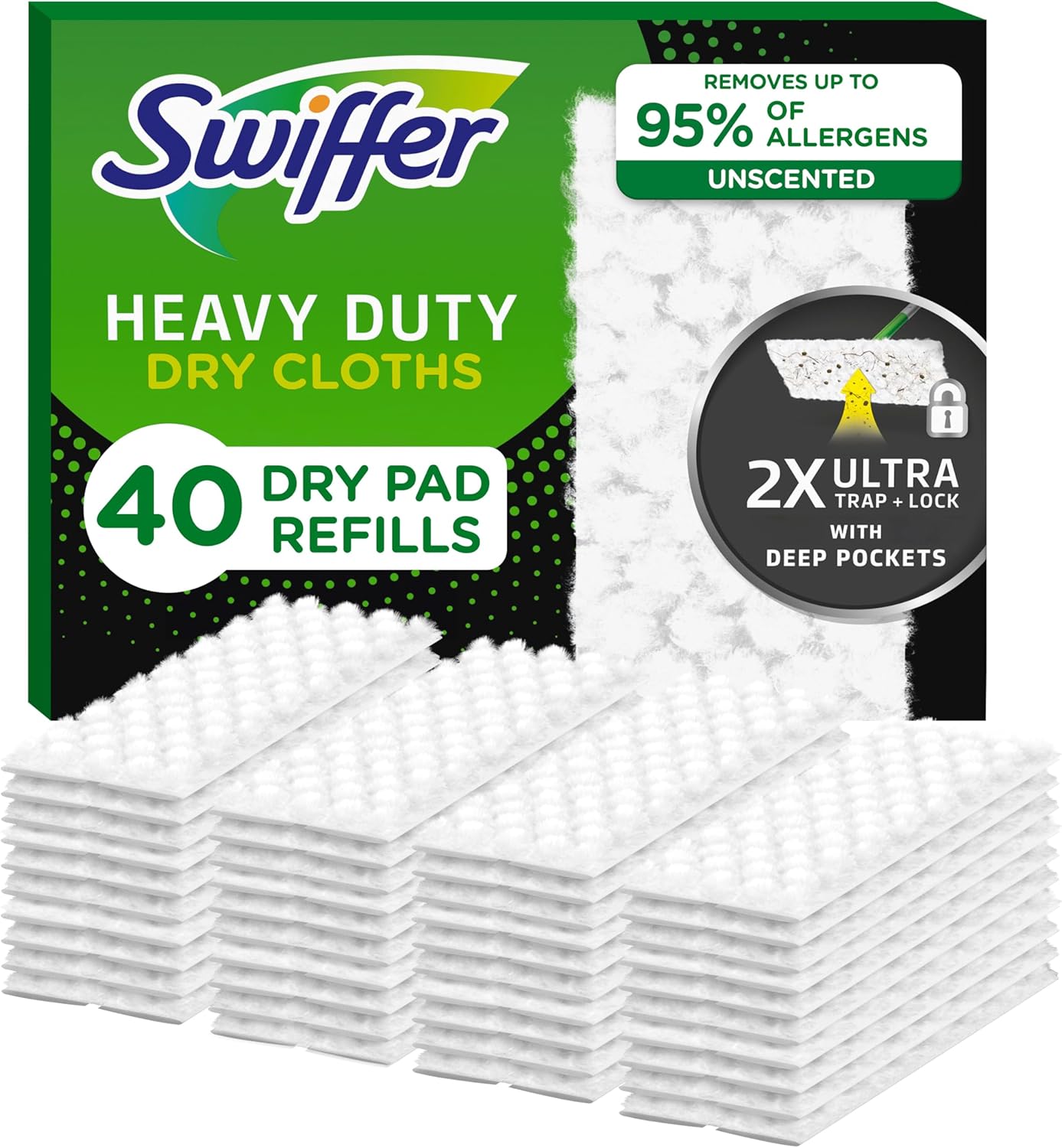 Swiffer Heavy Duty Mop Pad Refills - 40 Count