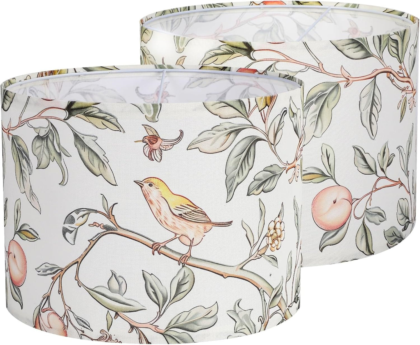 Fabric Lamp Shades Set of 2, 13Inch Medium Lamp Shades