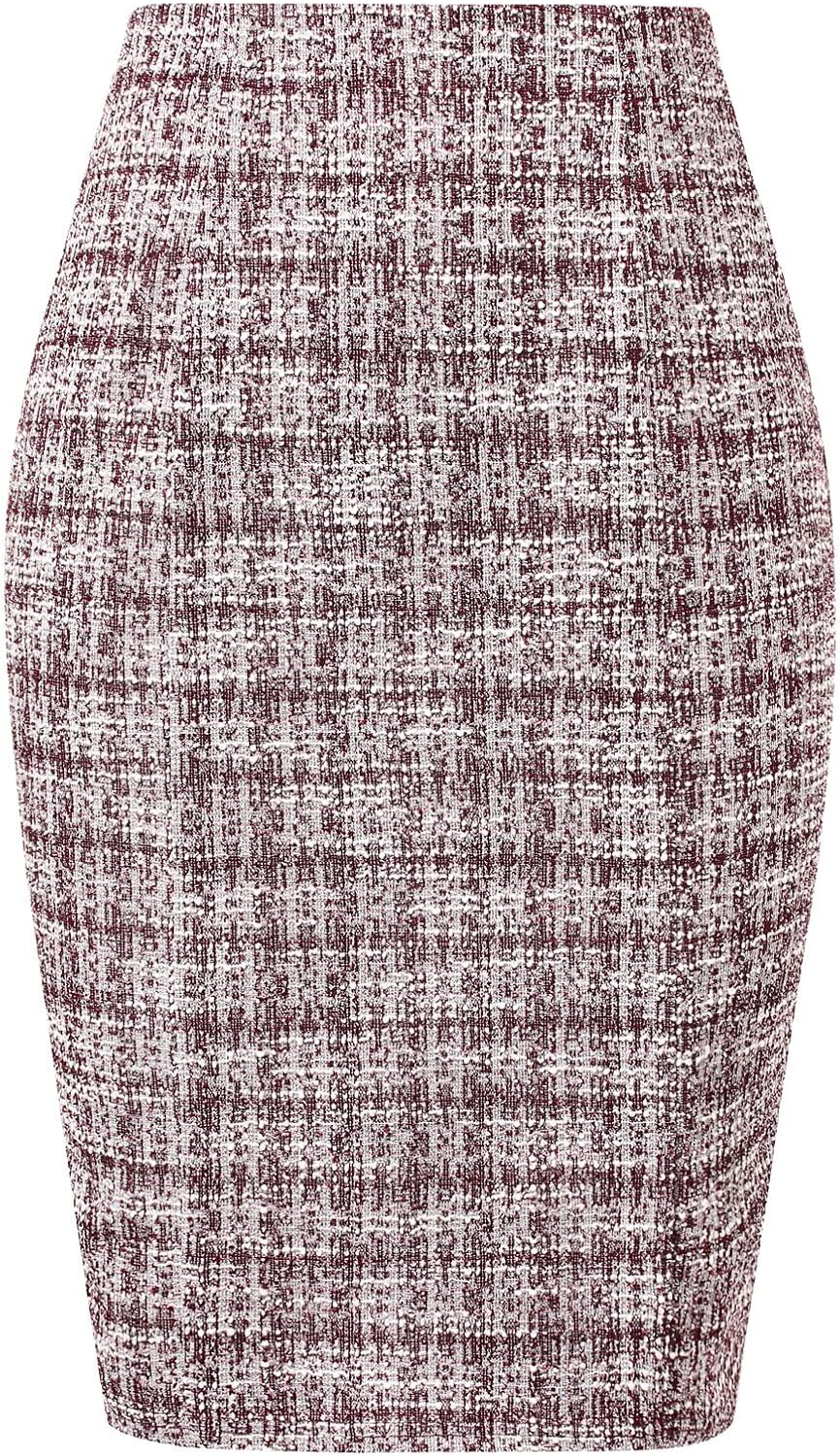 Kate Kasin Womens Knee Length Bodycon Pencil Skirt for Work
