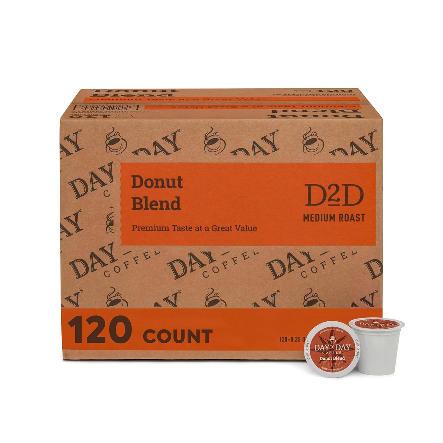 Day To Day 120-Count Donut Blend Medium Roast Coffee Pods