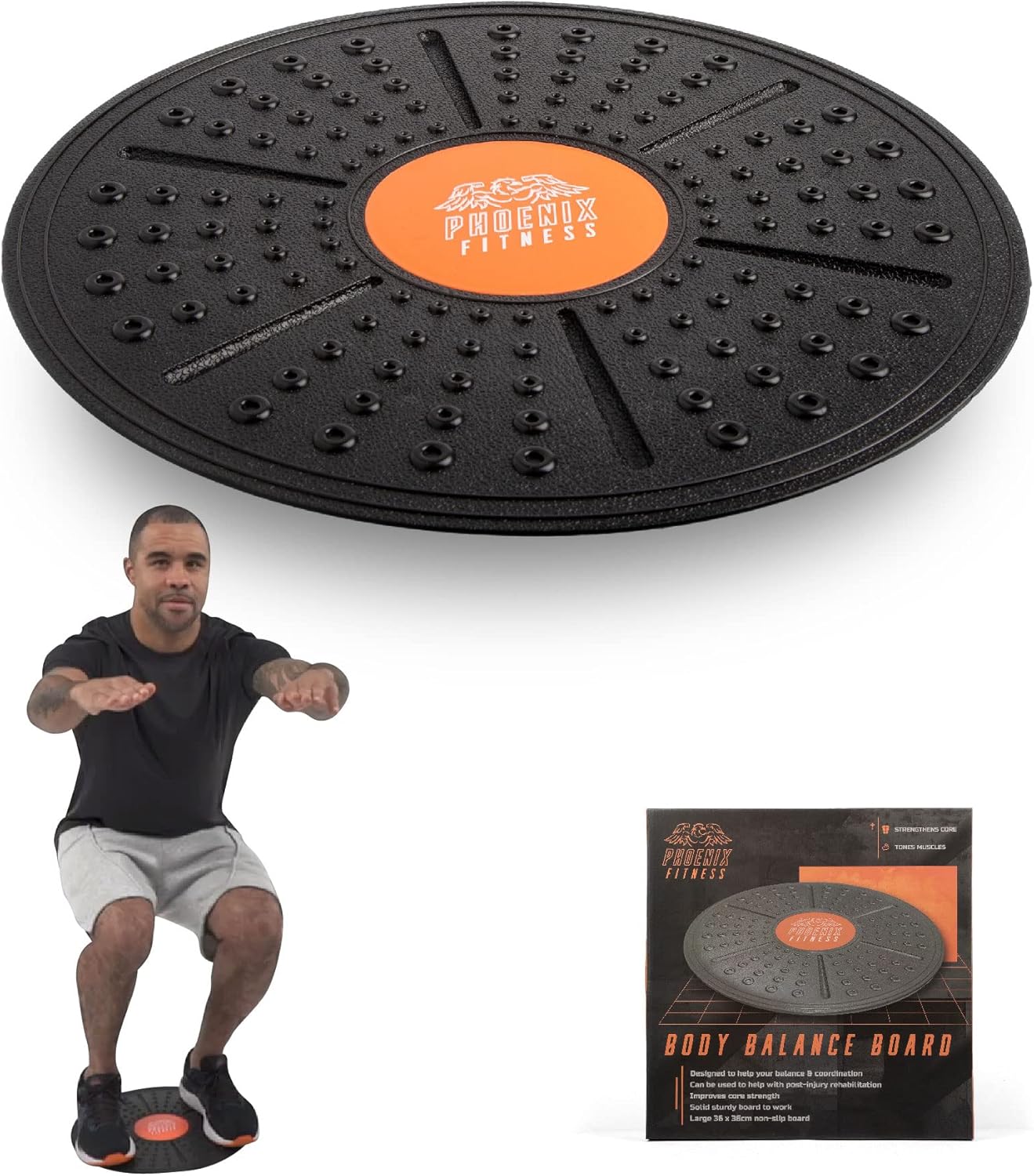 Phoenix Fitness Wobble Balance Board - Stable Core Trainer
